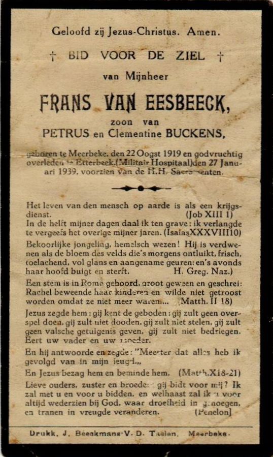 Van Eesbeeck Frans