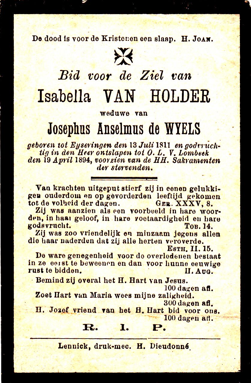 Van Holder Isabella