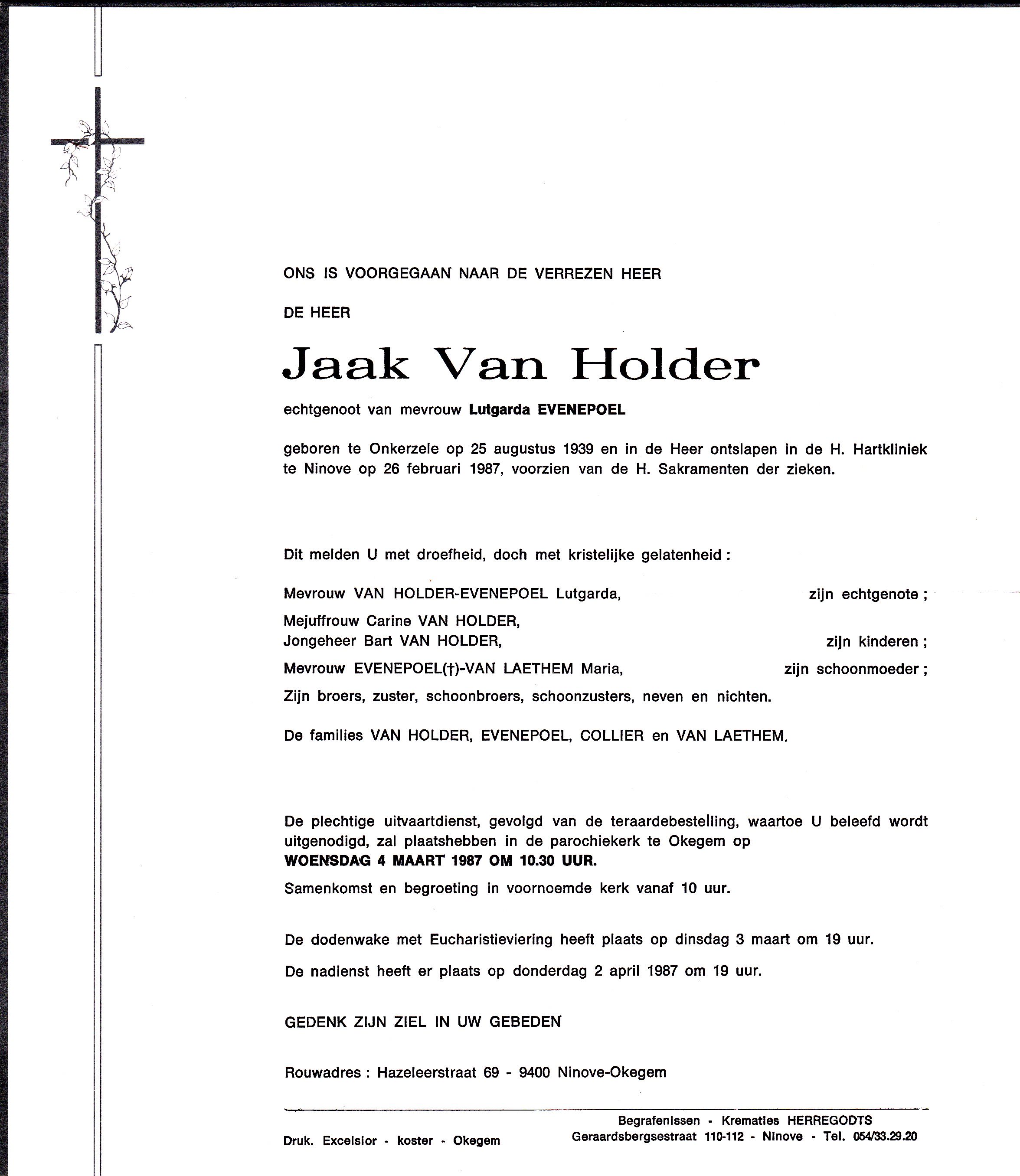 Van Holder Jaak  