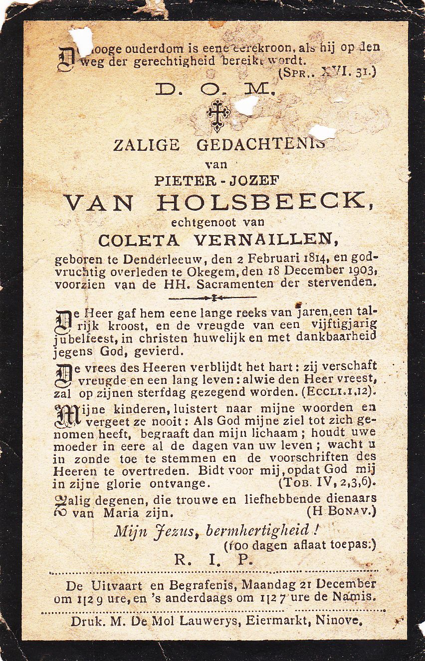Van Holsbeeck Pieter Jozef