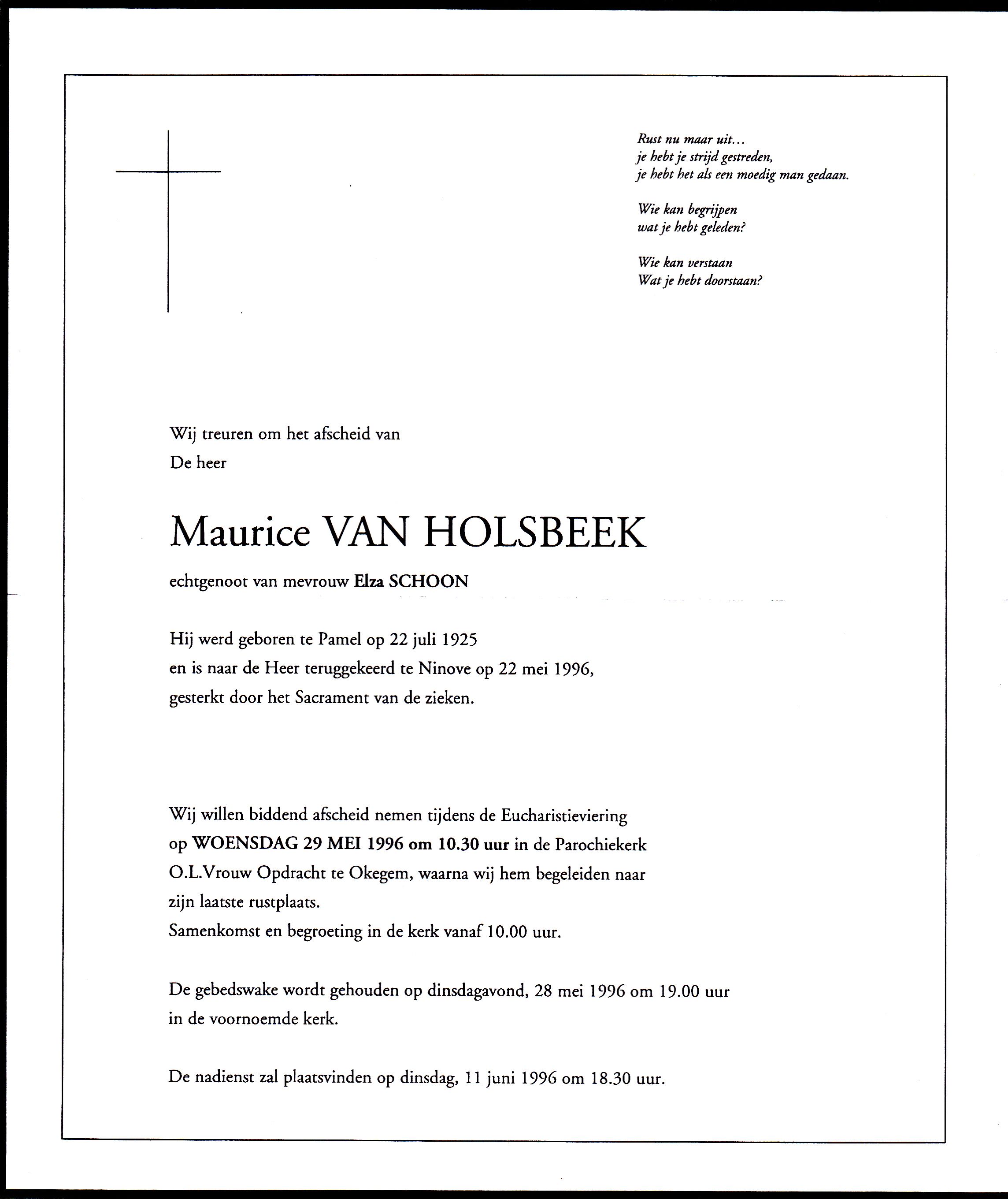 Van Holsbeek Maurice     