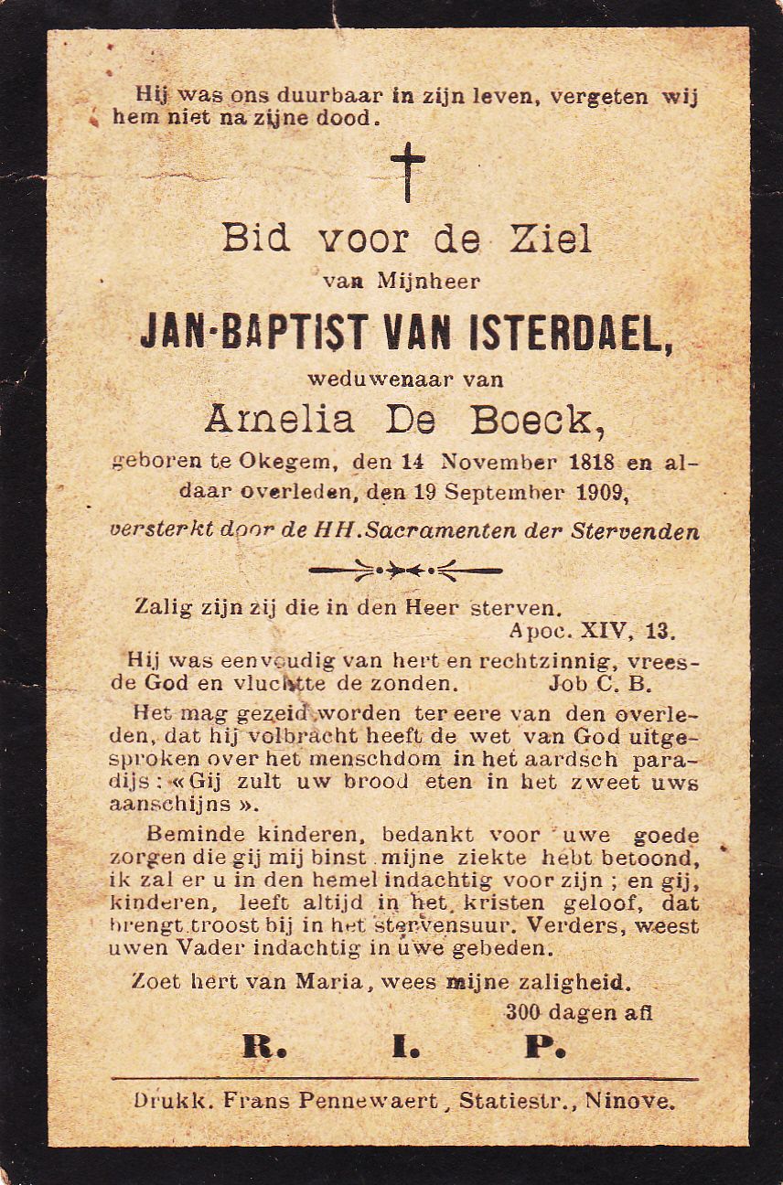 Van Isterdael Jan Baptist