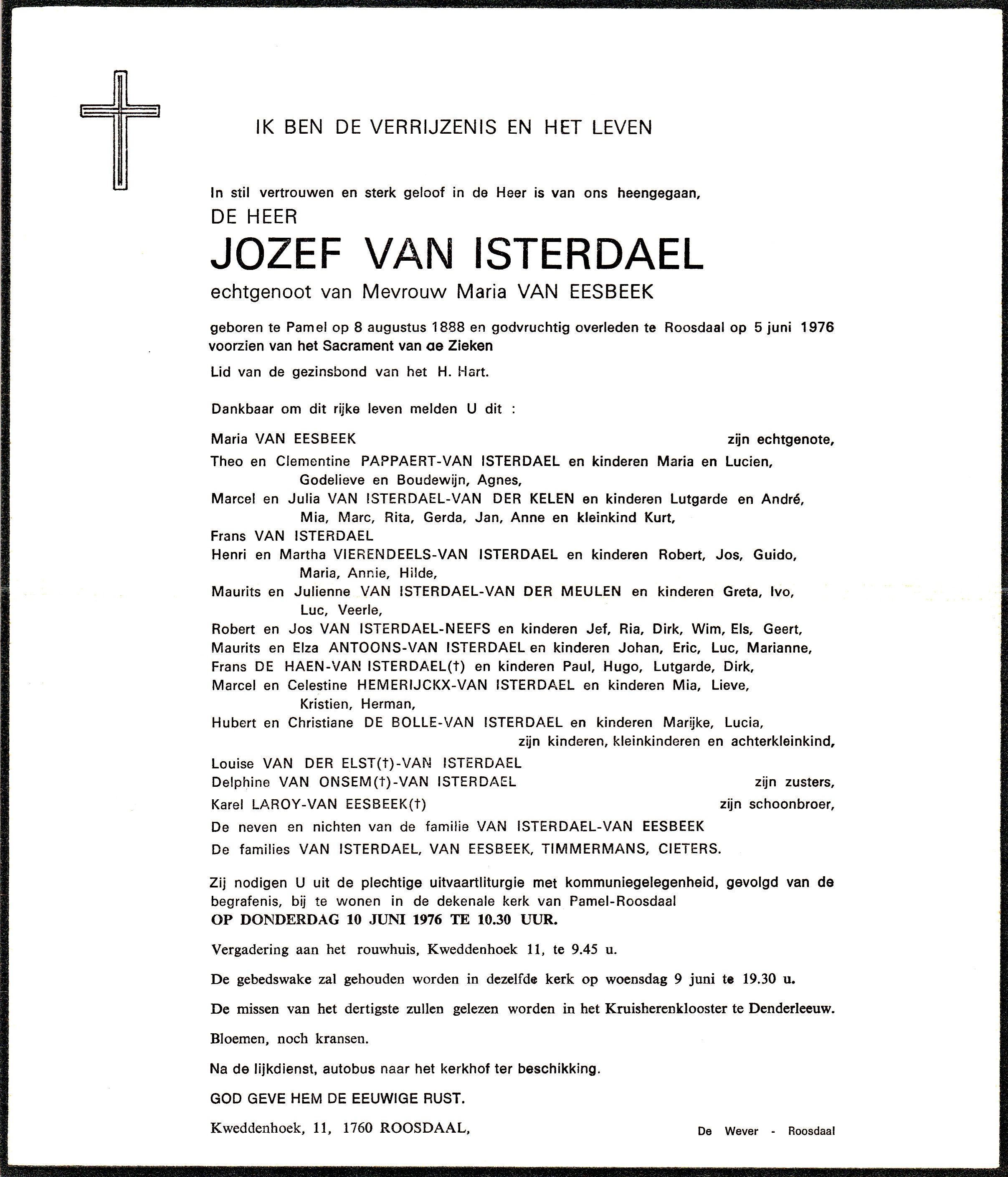 Van Isterdael Jozef  