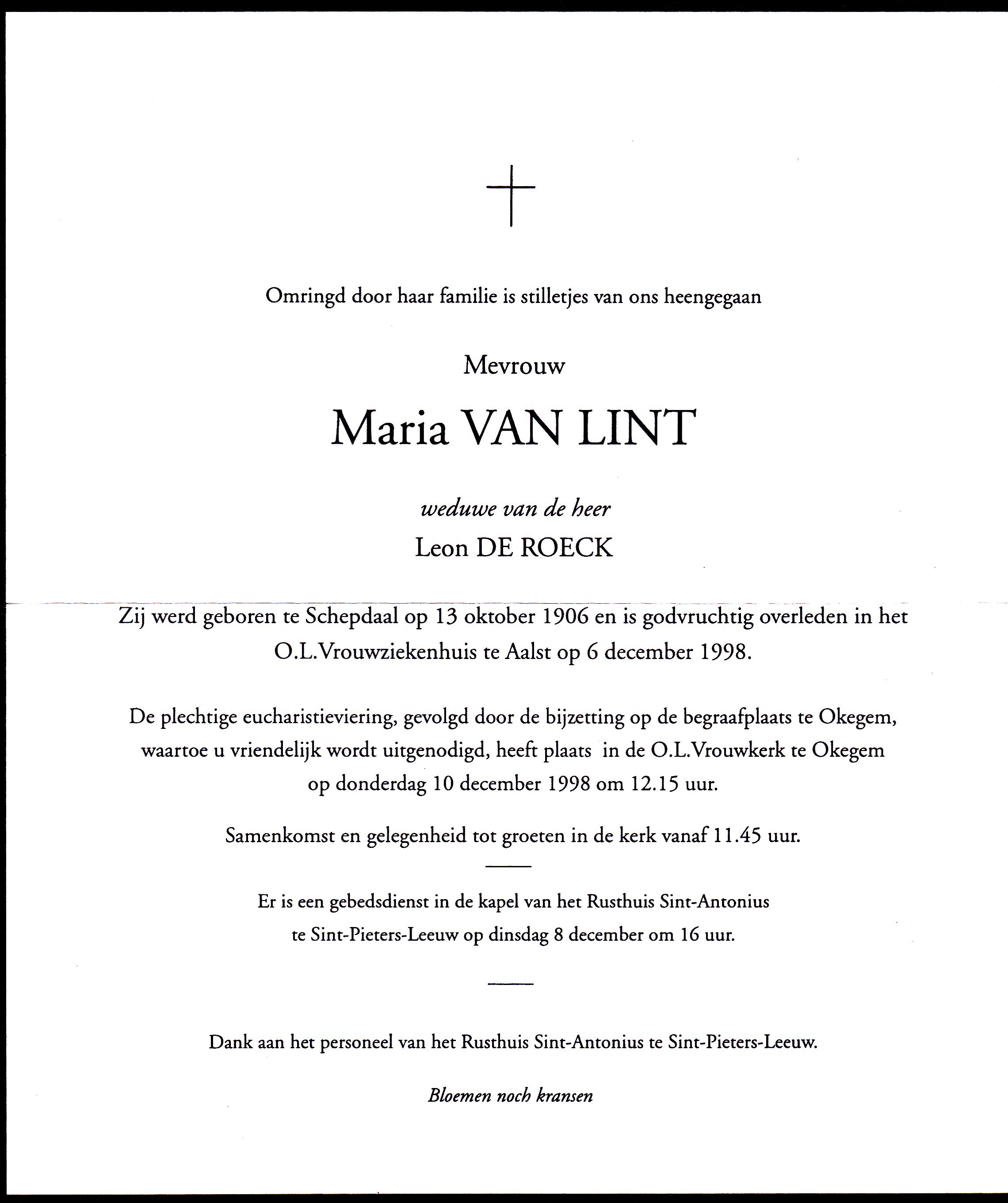 Van Lint Maria   