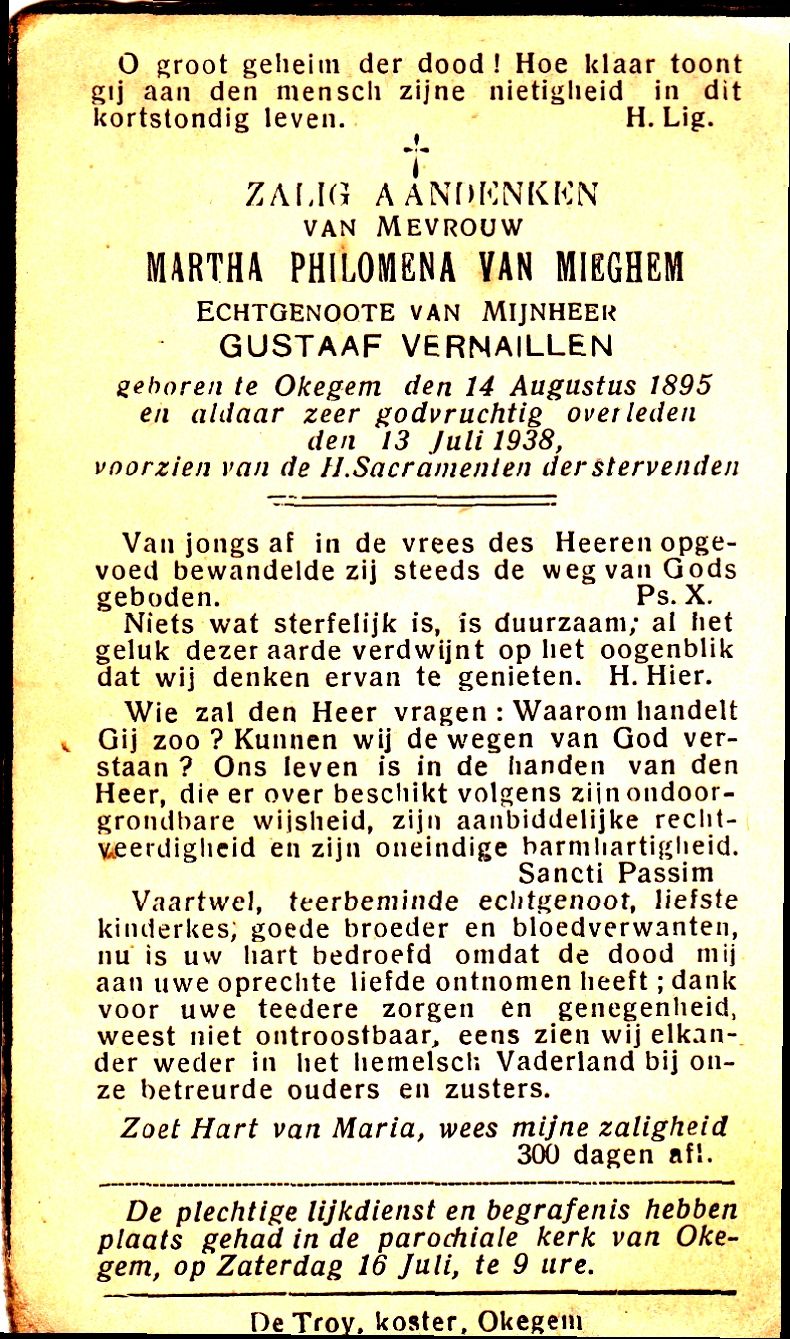 Van Mieghem Maria Philomena