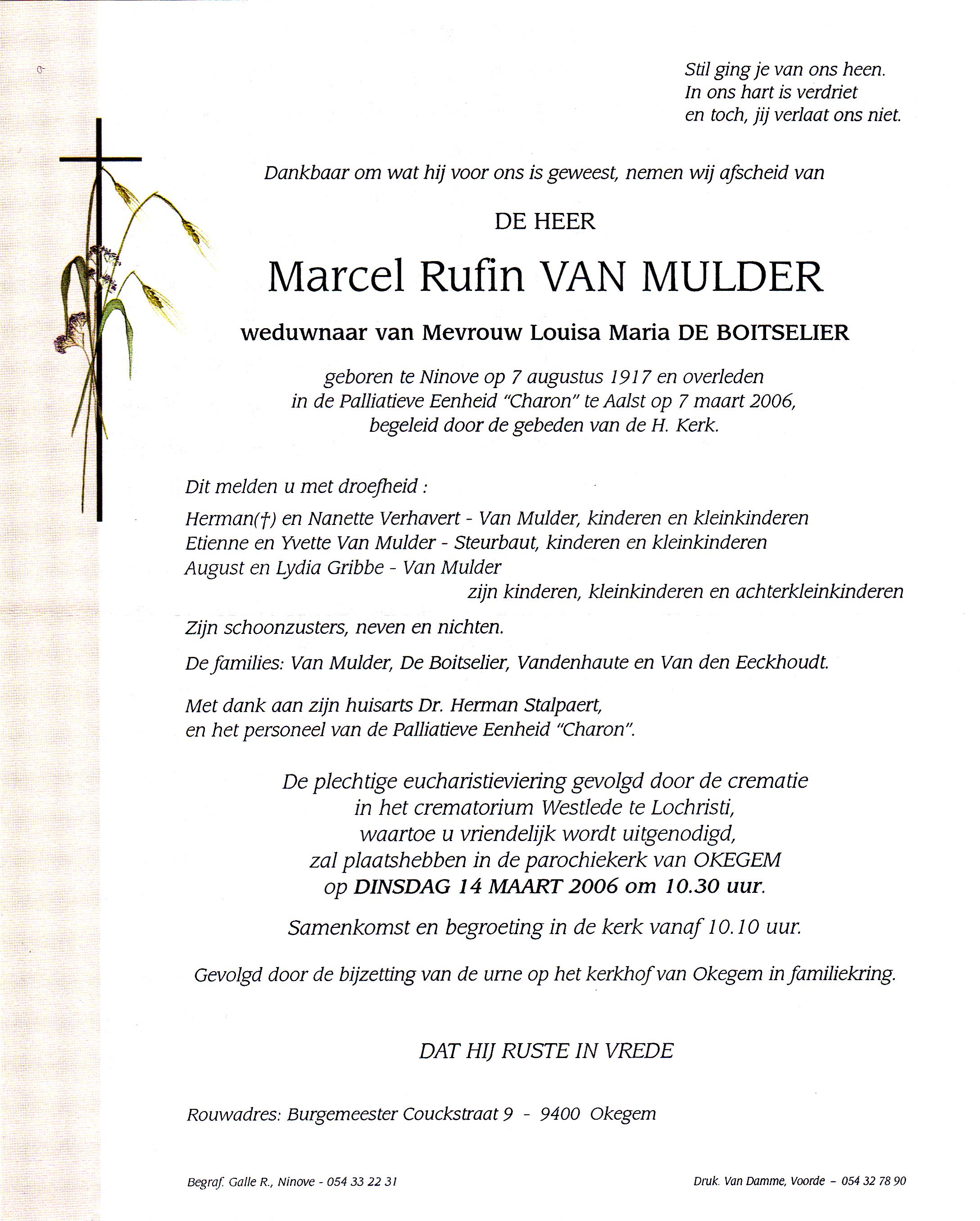 Van Mulder Marcel Rufin  