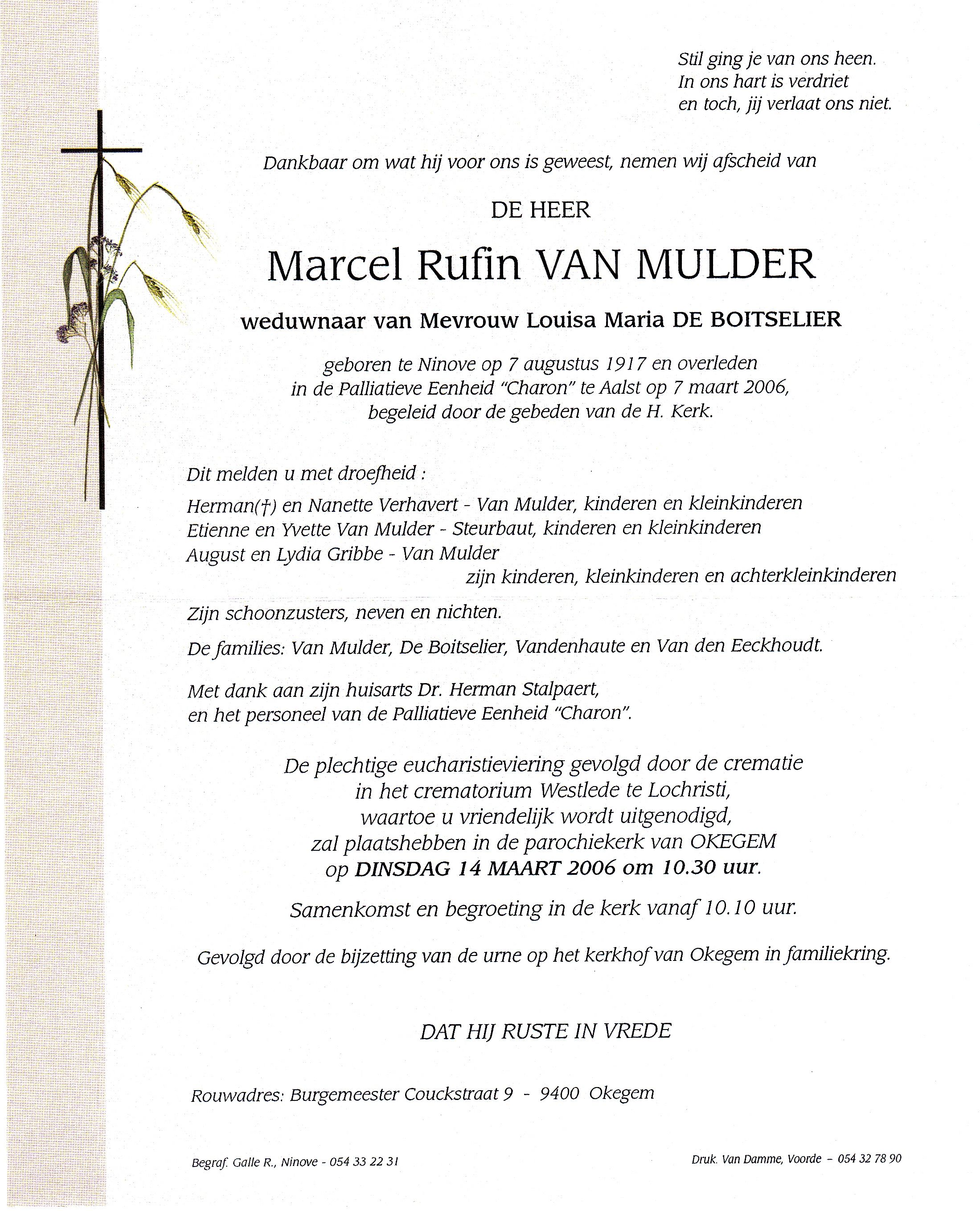 Van Mulder Marcel Rufin