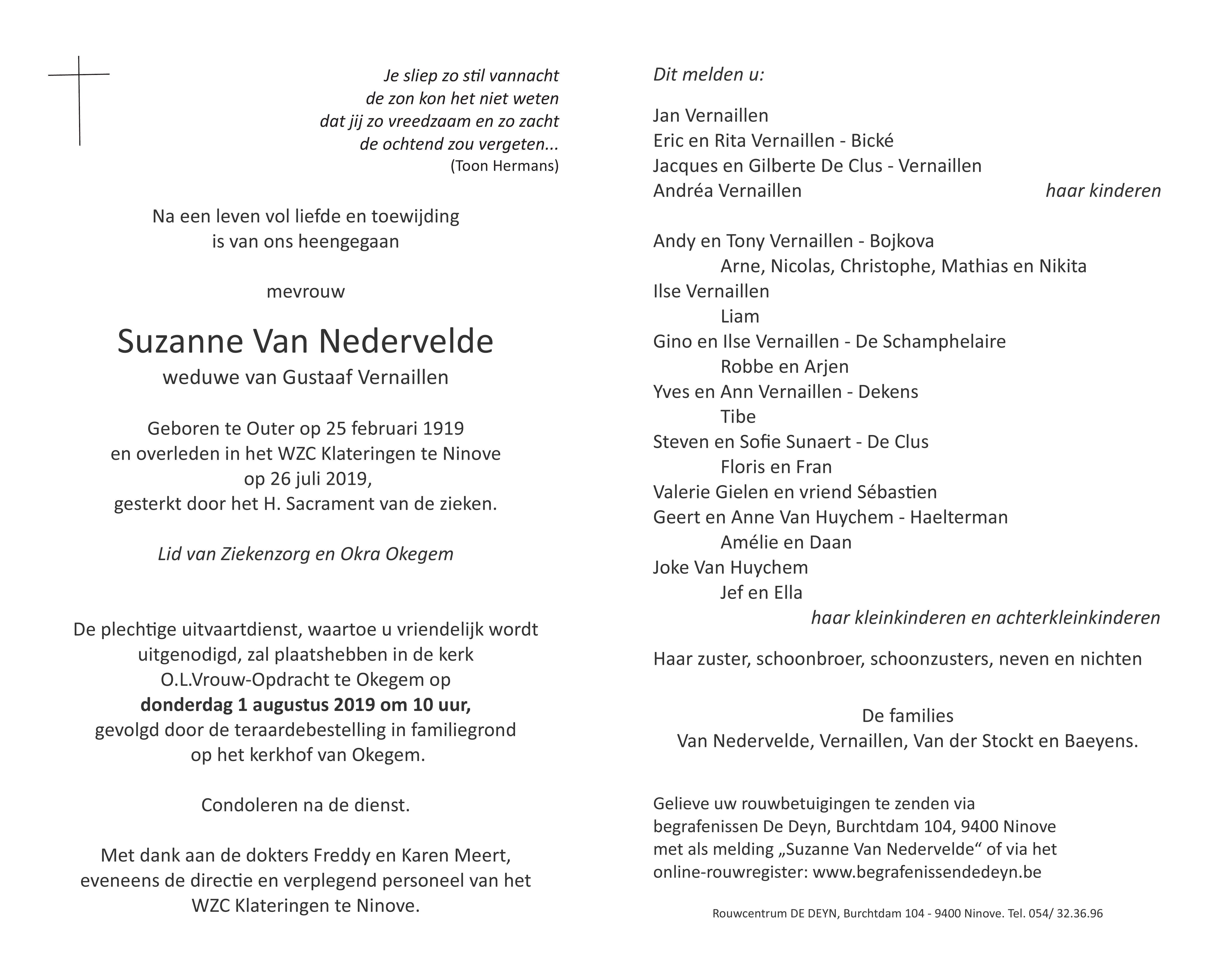 Van Nedervelde Suzanne