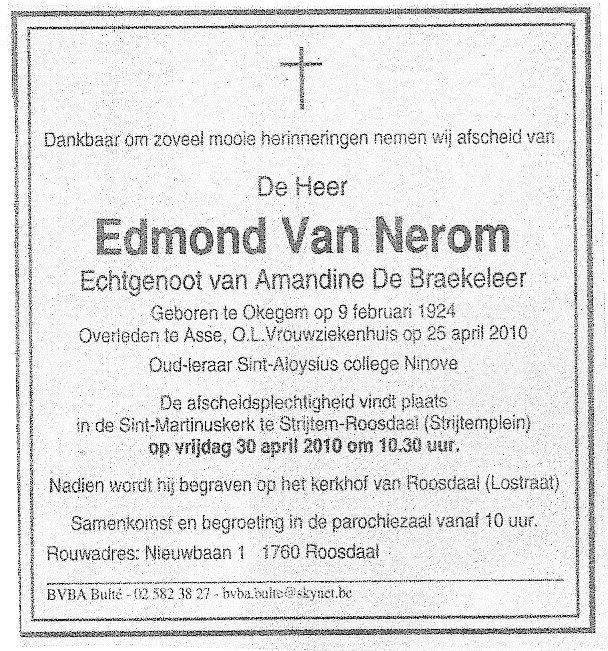 Van Nerom Edmond  