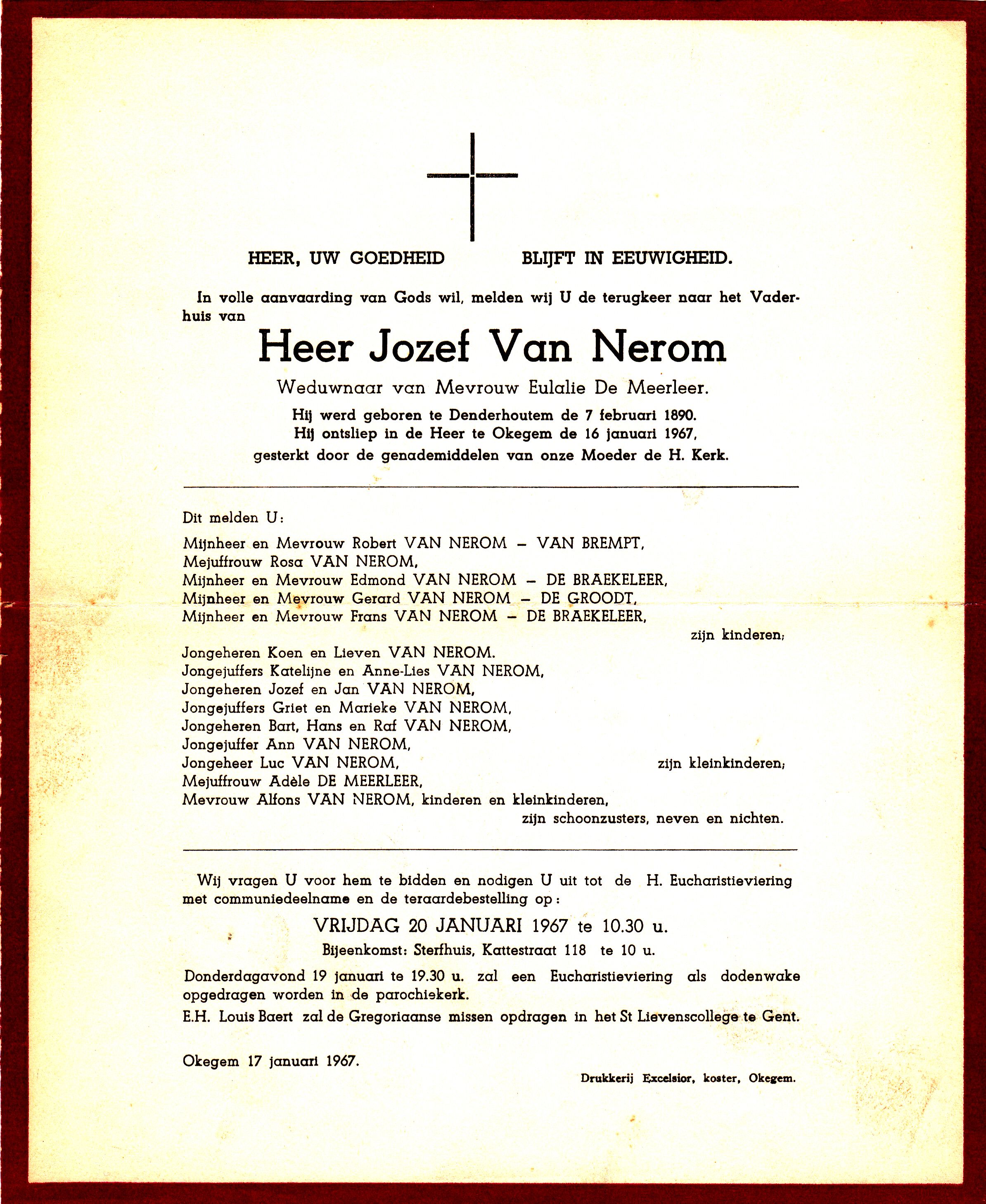 Van Nerom Jozef  