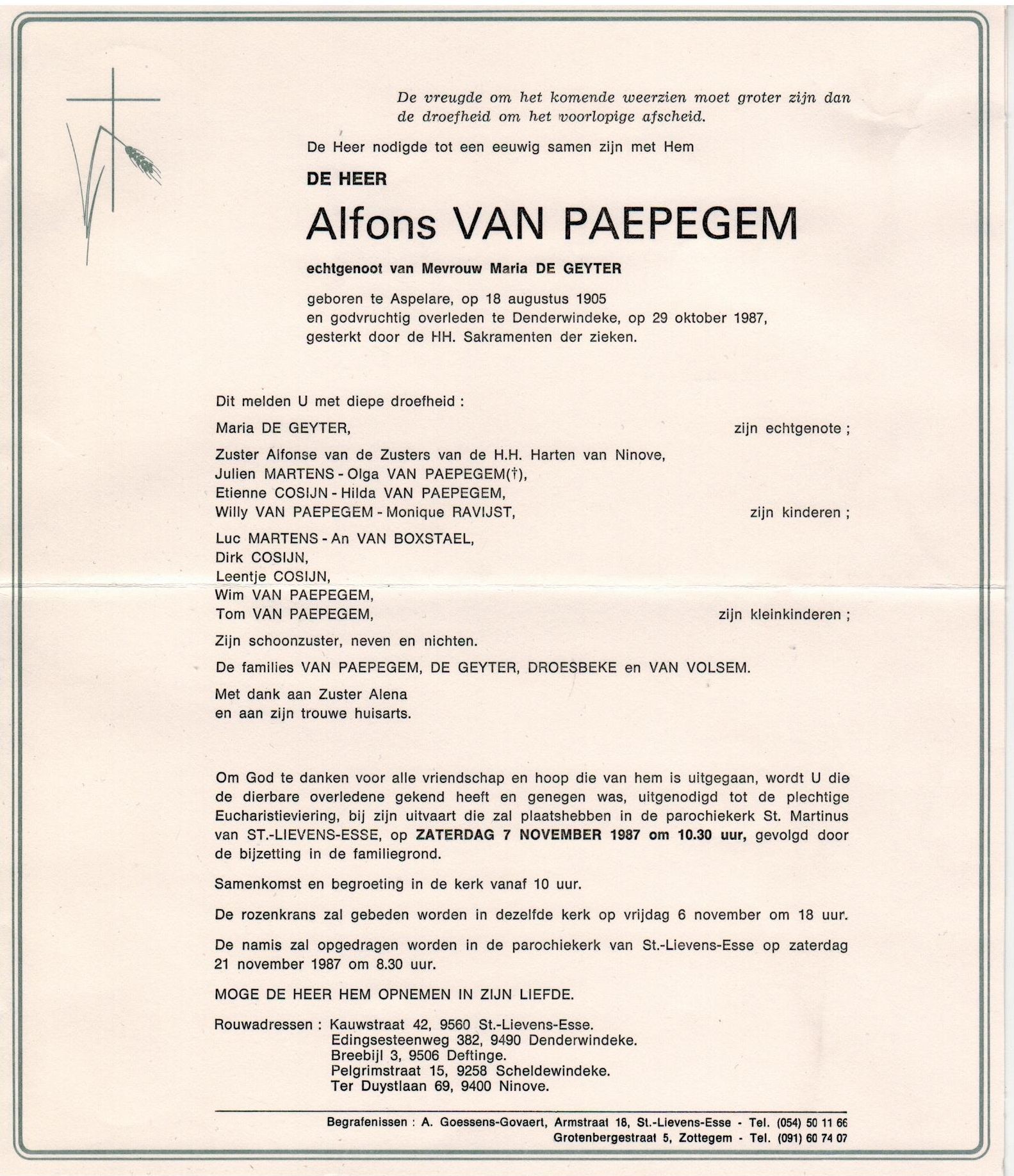 Van Paepegem Alfons