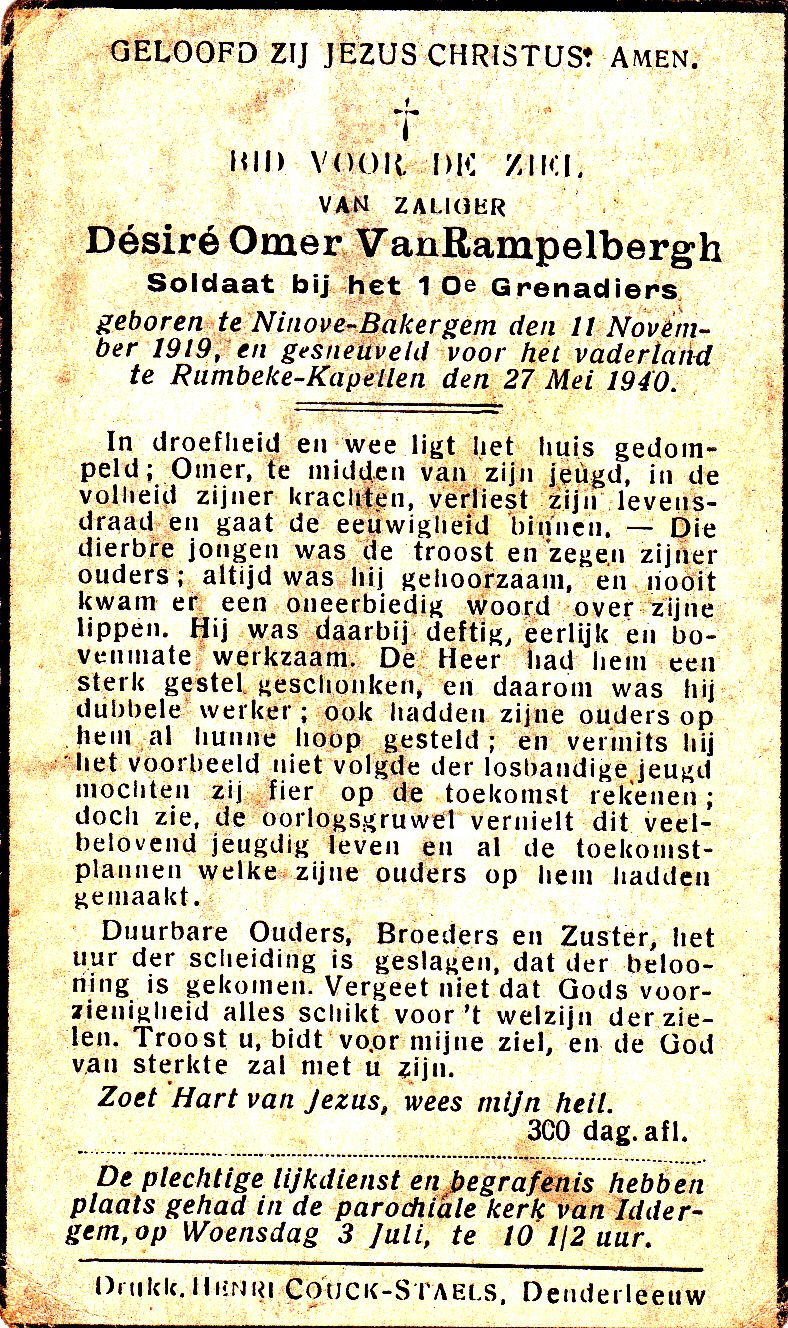 Van Rampelbergh Désiré Omer