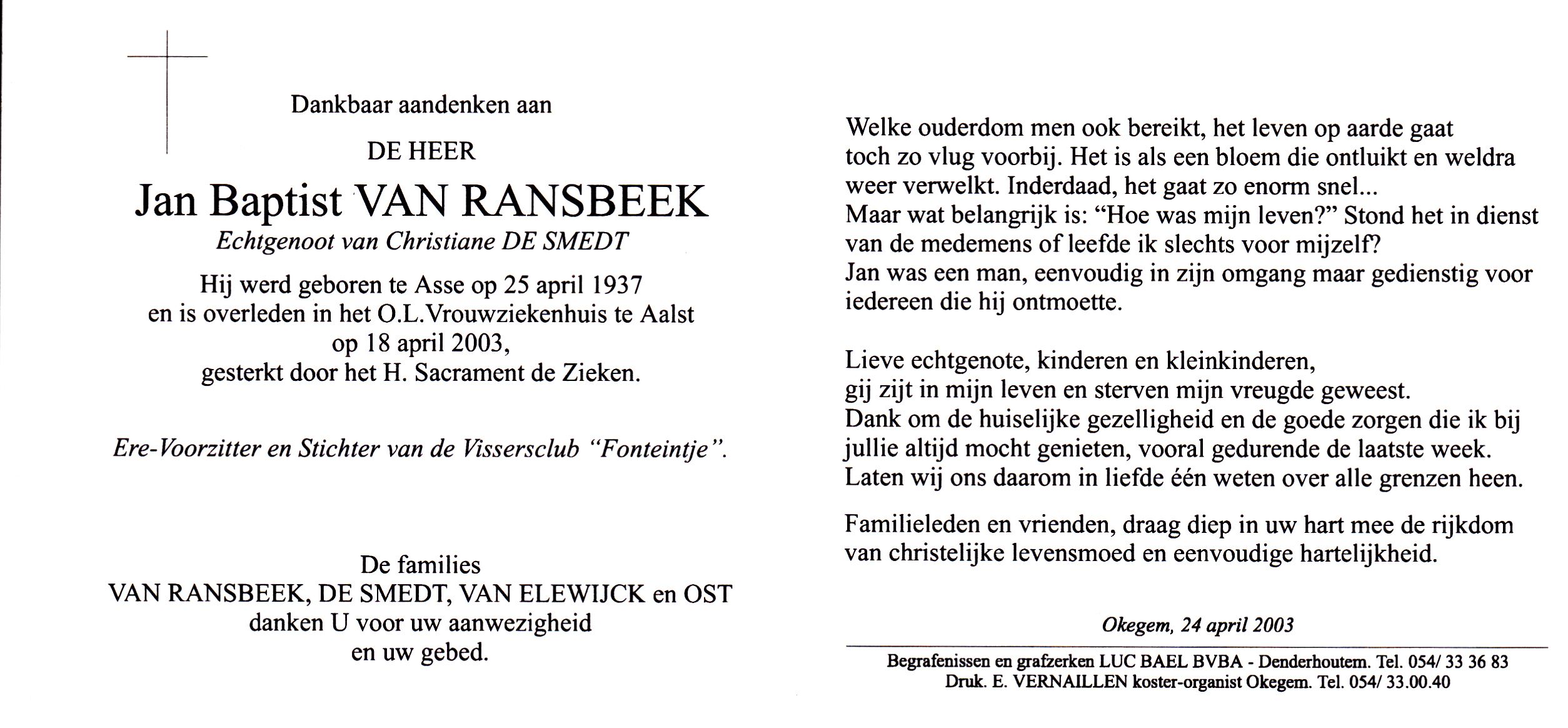 Van Ransbeek Jean Baptist