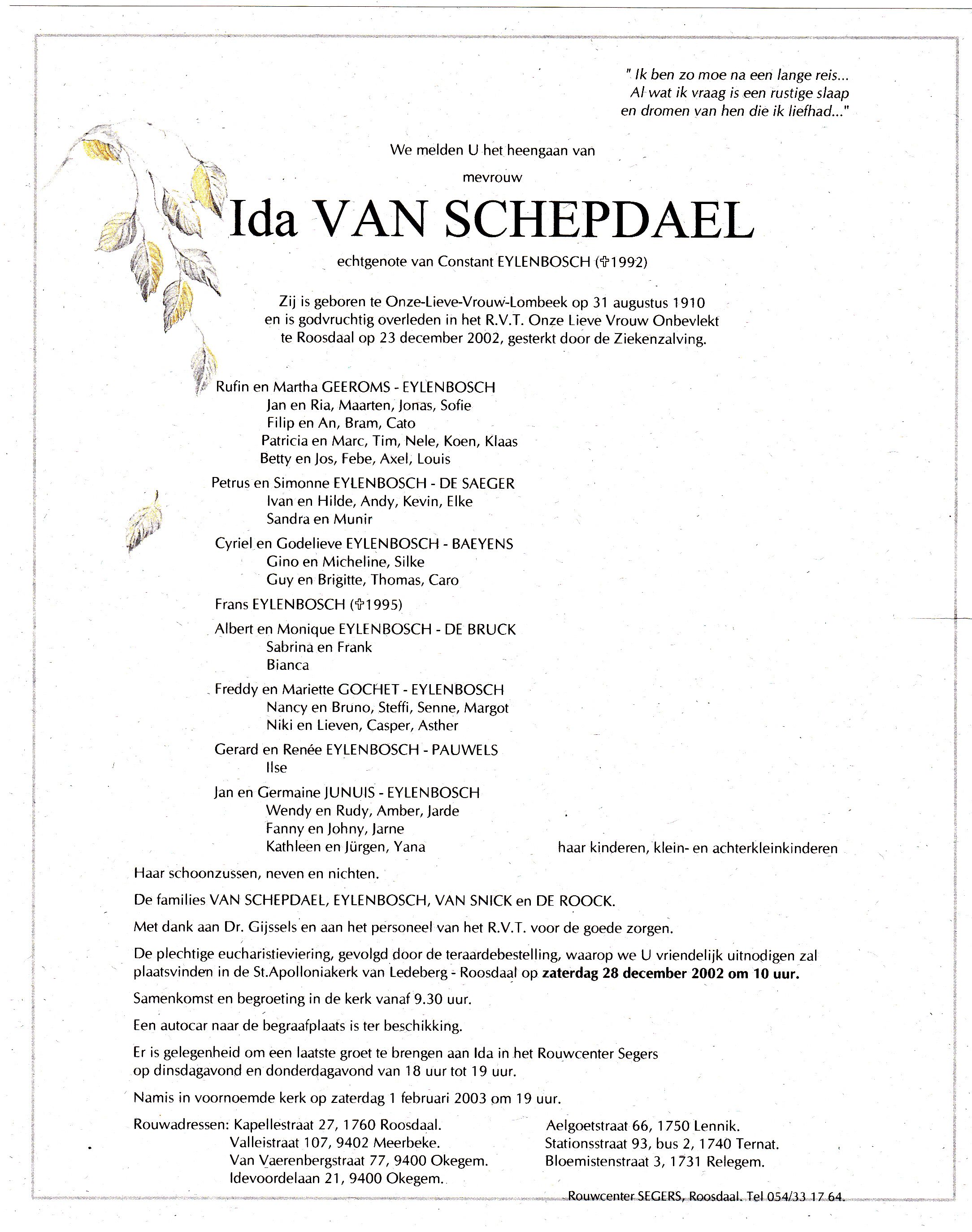 Van Schepdael Ida  