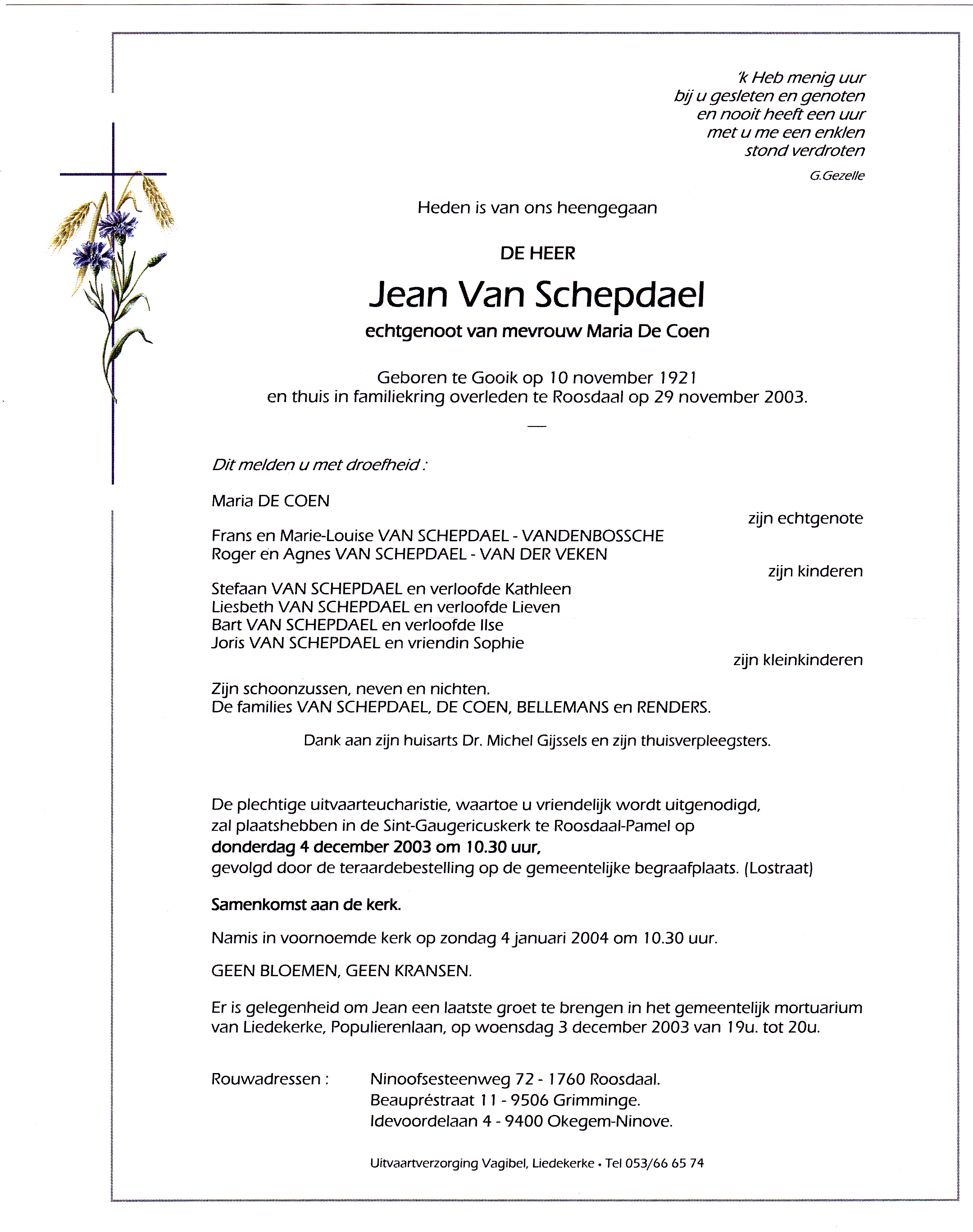 Van Schepdael Jean  