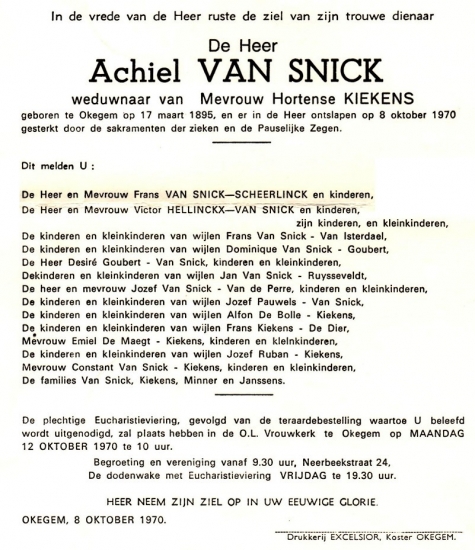 Van Snick Achiel   