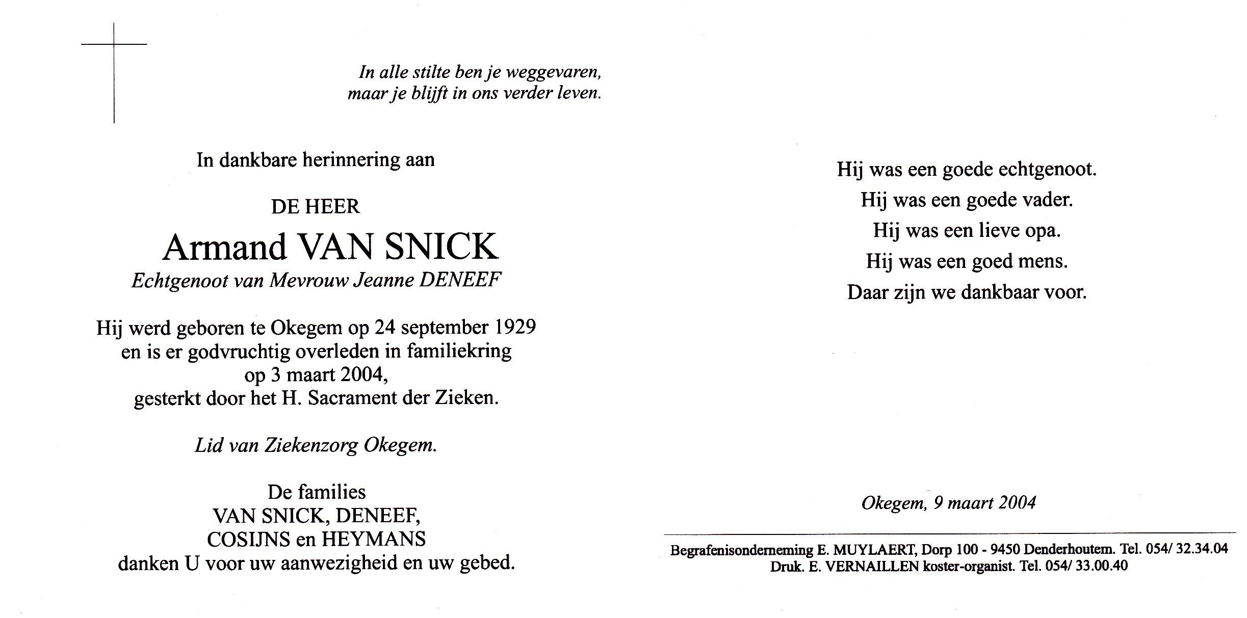 Van Snick Armand