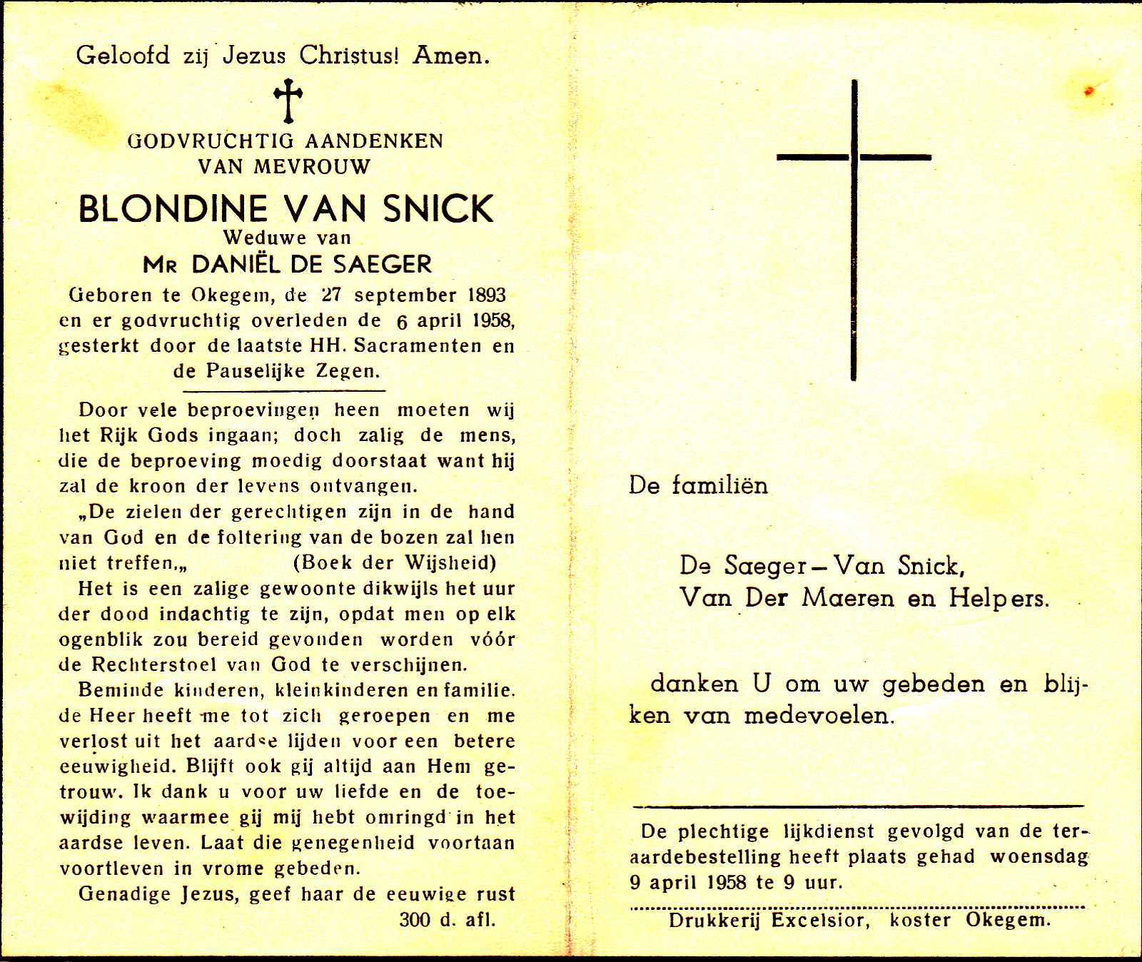 Van Snick Blondine