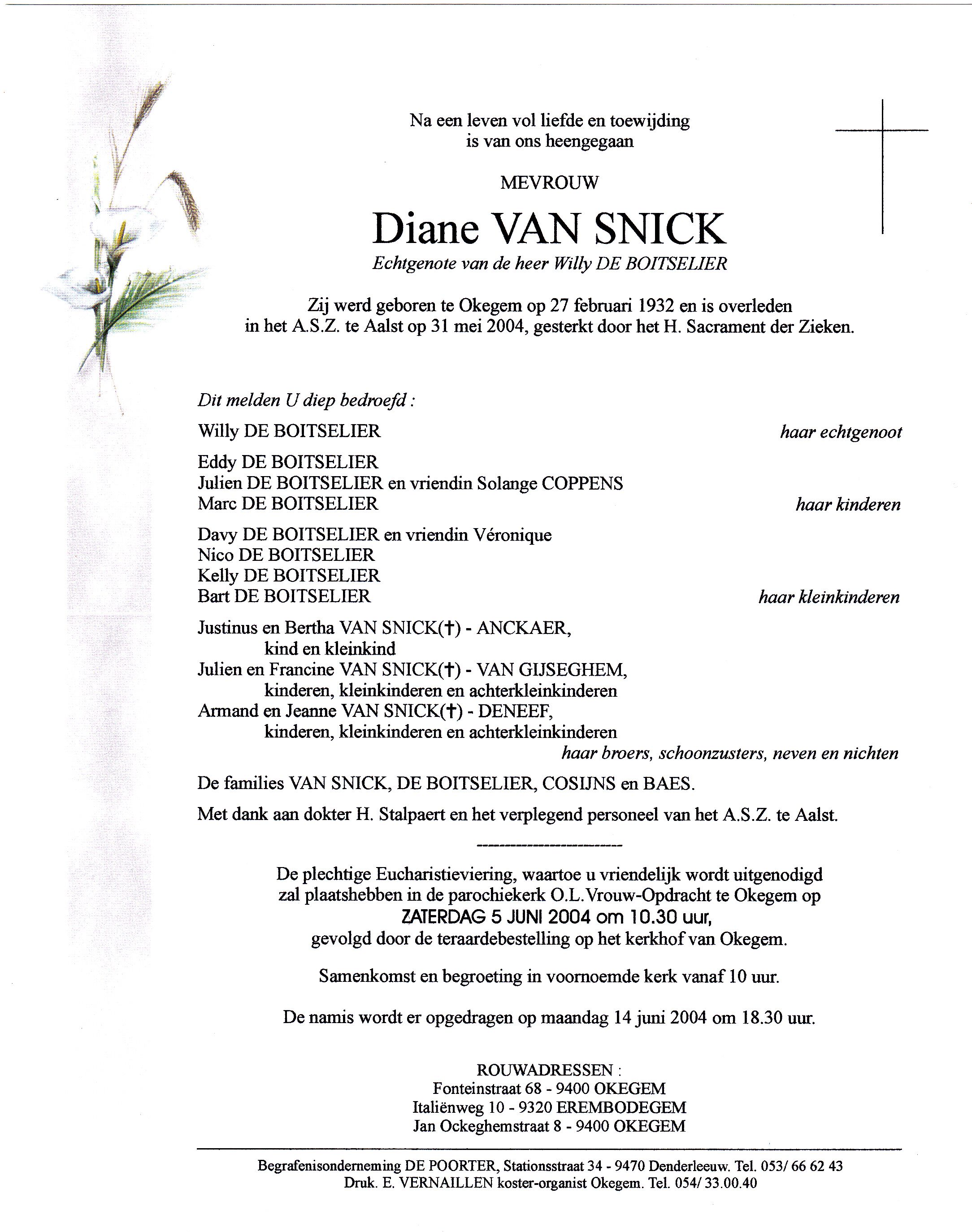 Van Snick Diane  