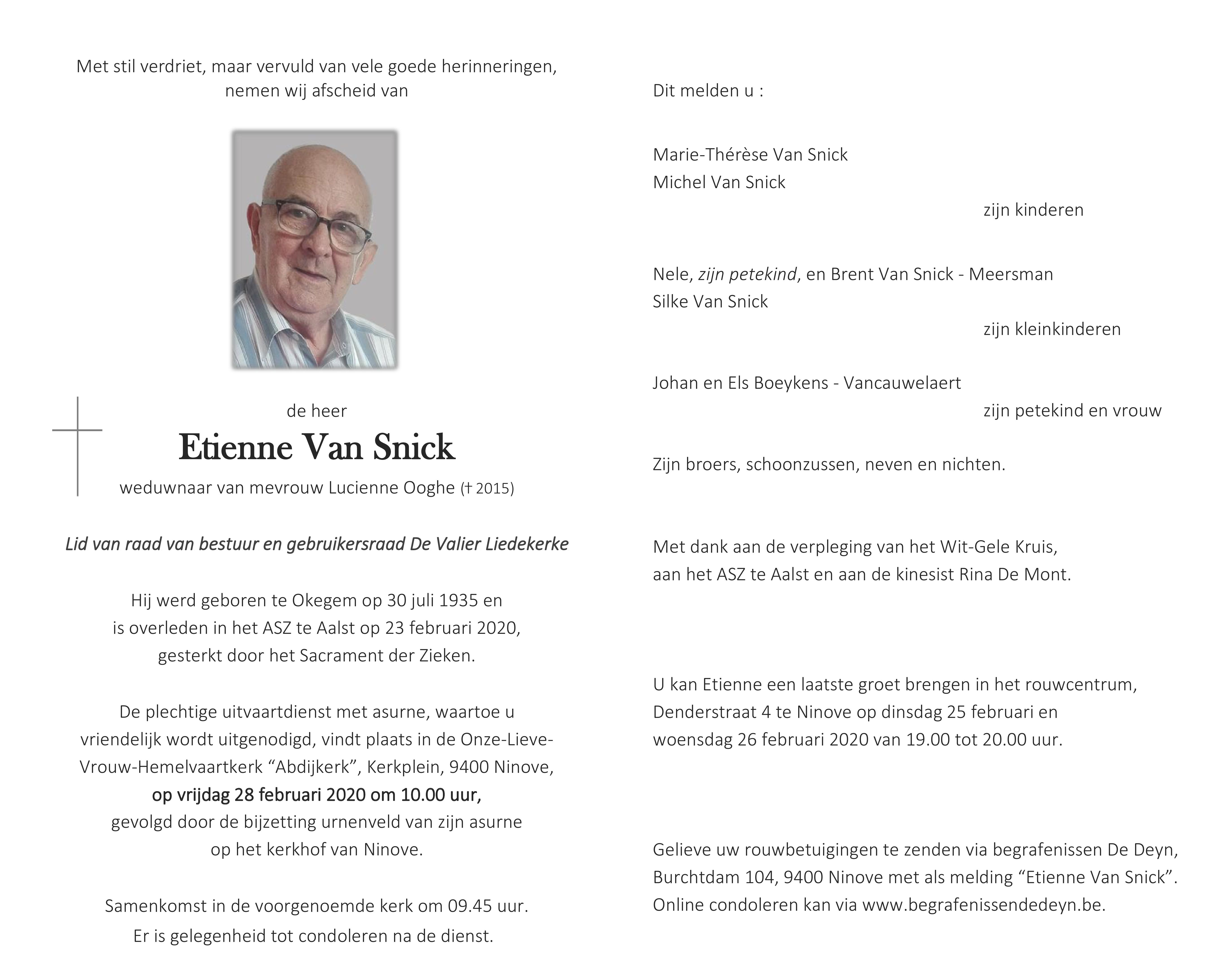 Van Snick Etienne