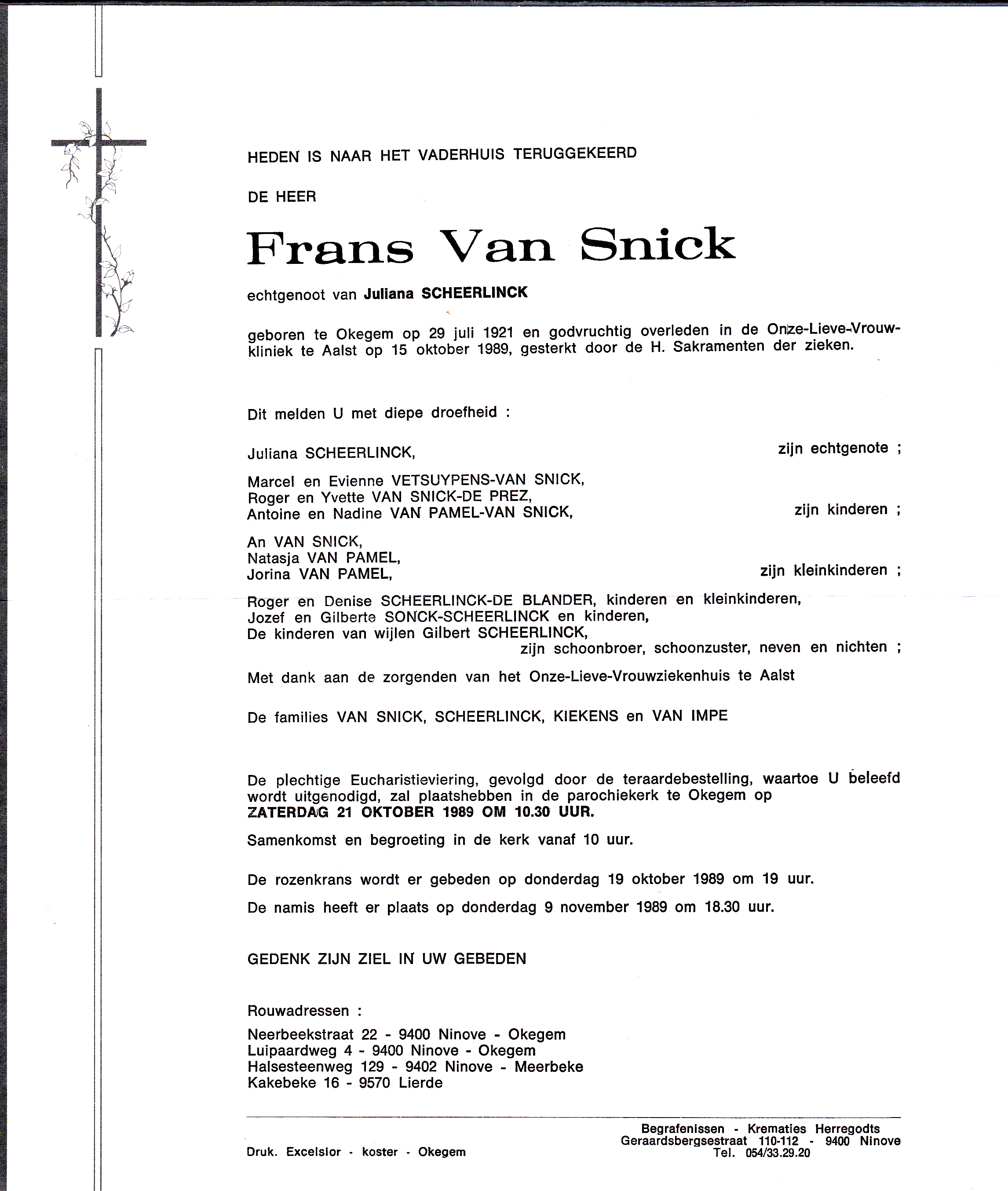 Van Snick Frans  