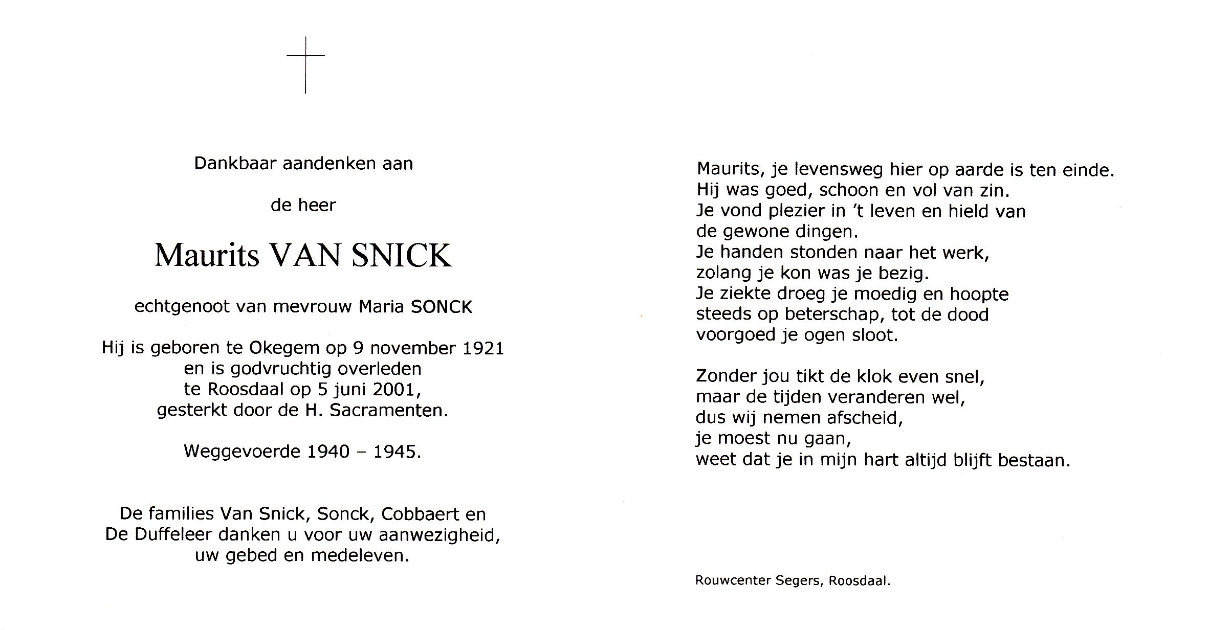 Van Snick Maurits