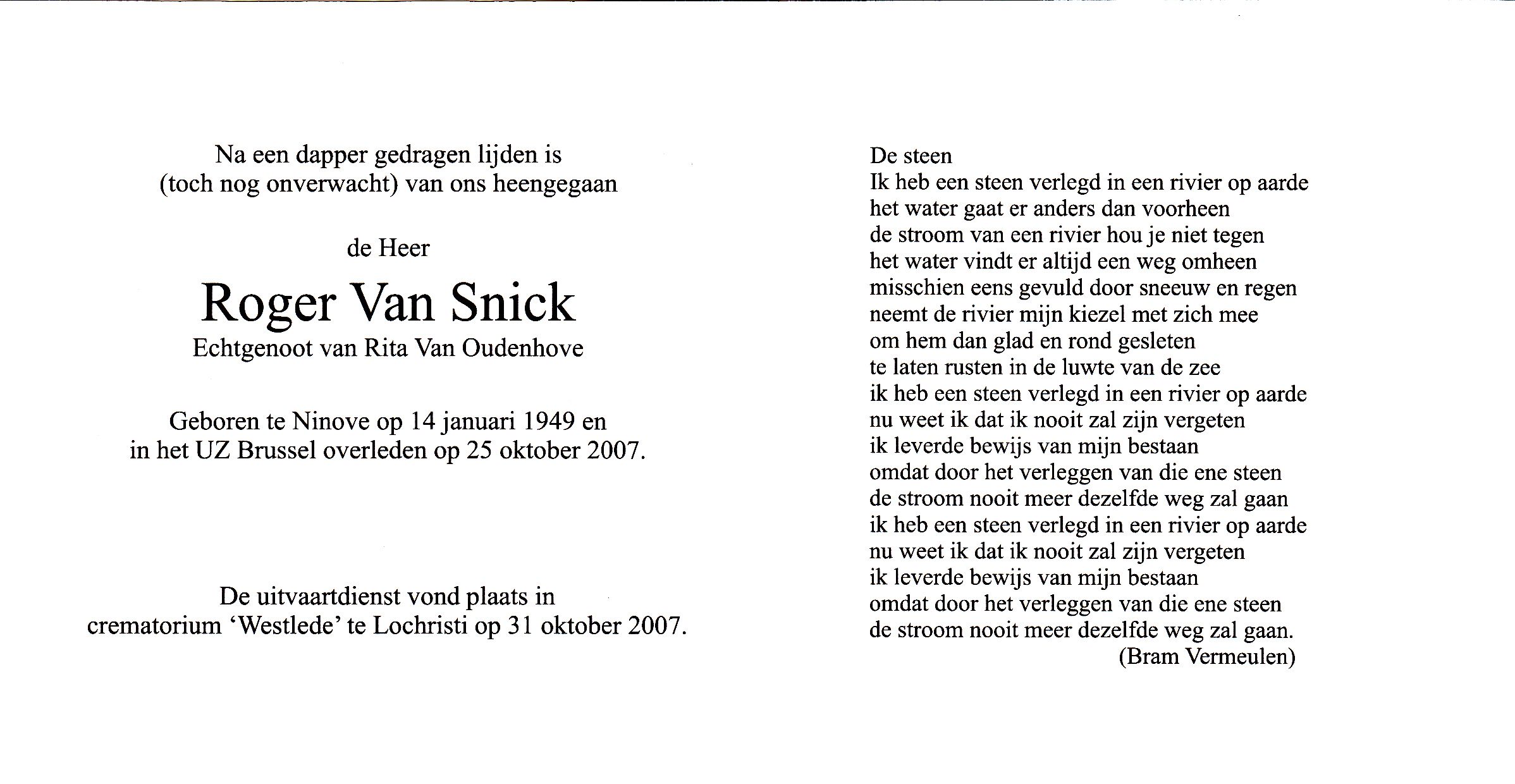 Van Snick Roger