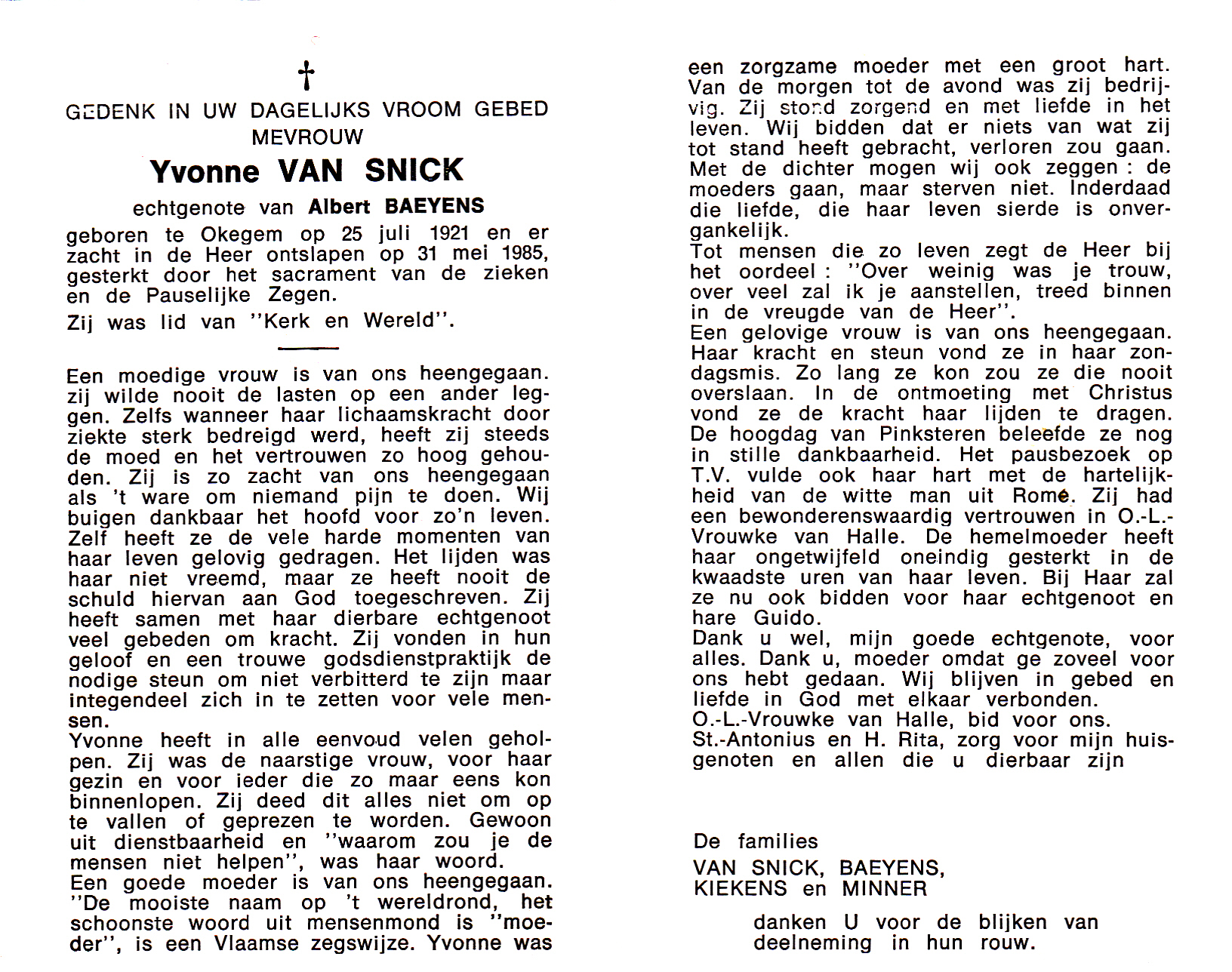 Van Snick Yvonne
