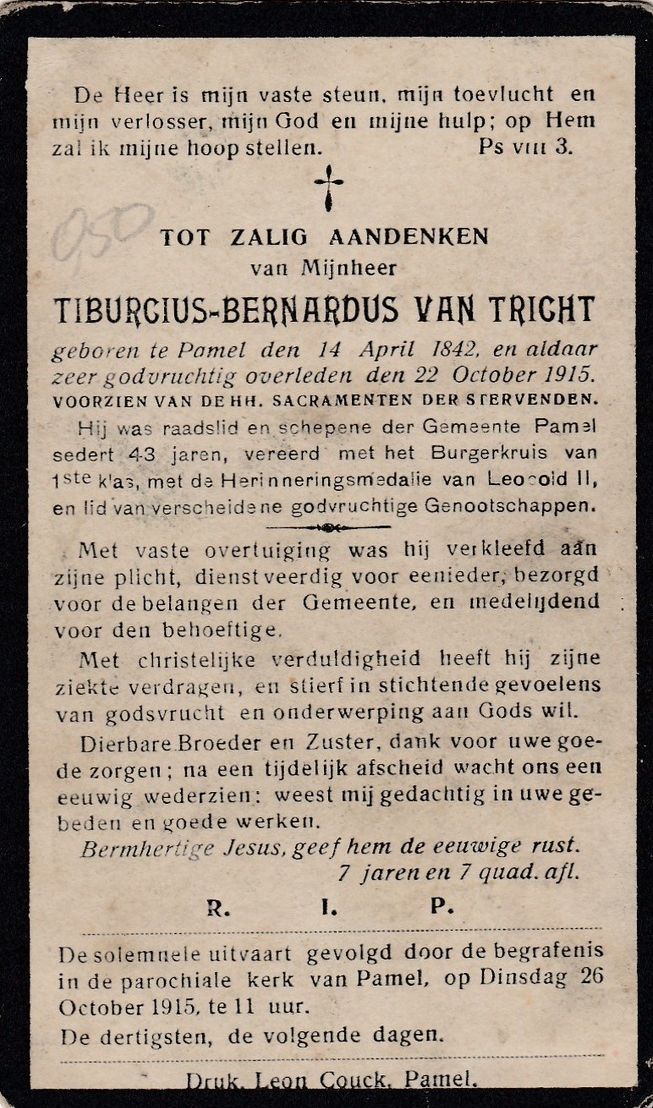 Van Tricht Tiburcius Bernardus