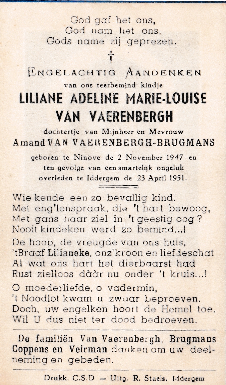 Van Vaerenbergh Liliane Adeline Marie-Louise