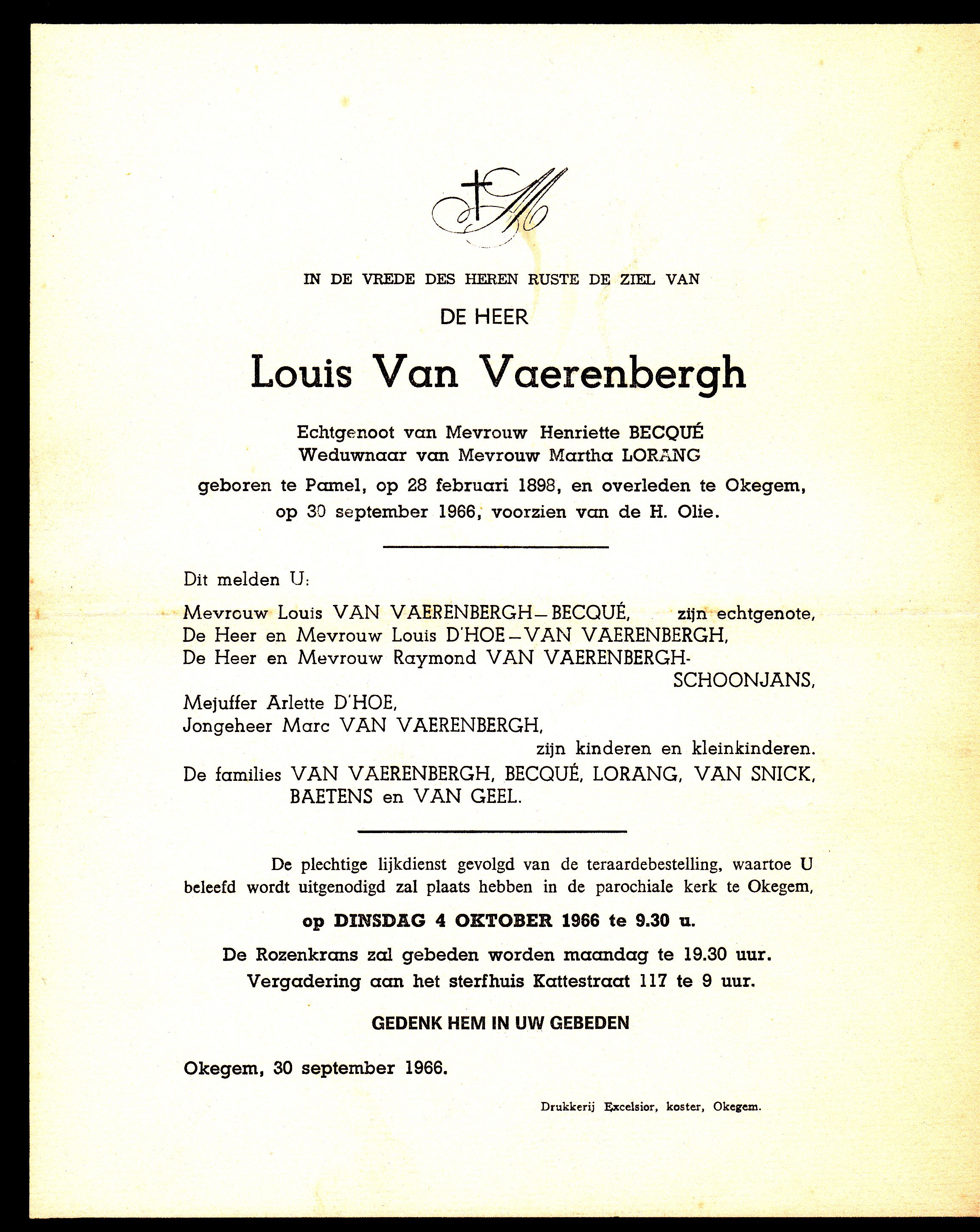 Van Vaerenbergh Louis  