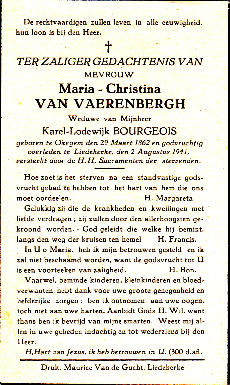 Van Vaerenbergh Maria Christina