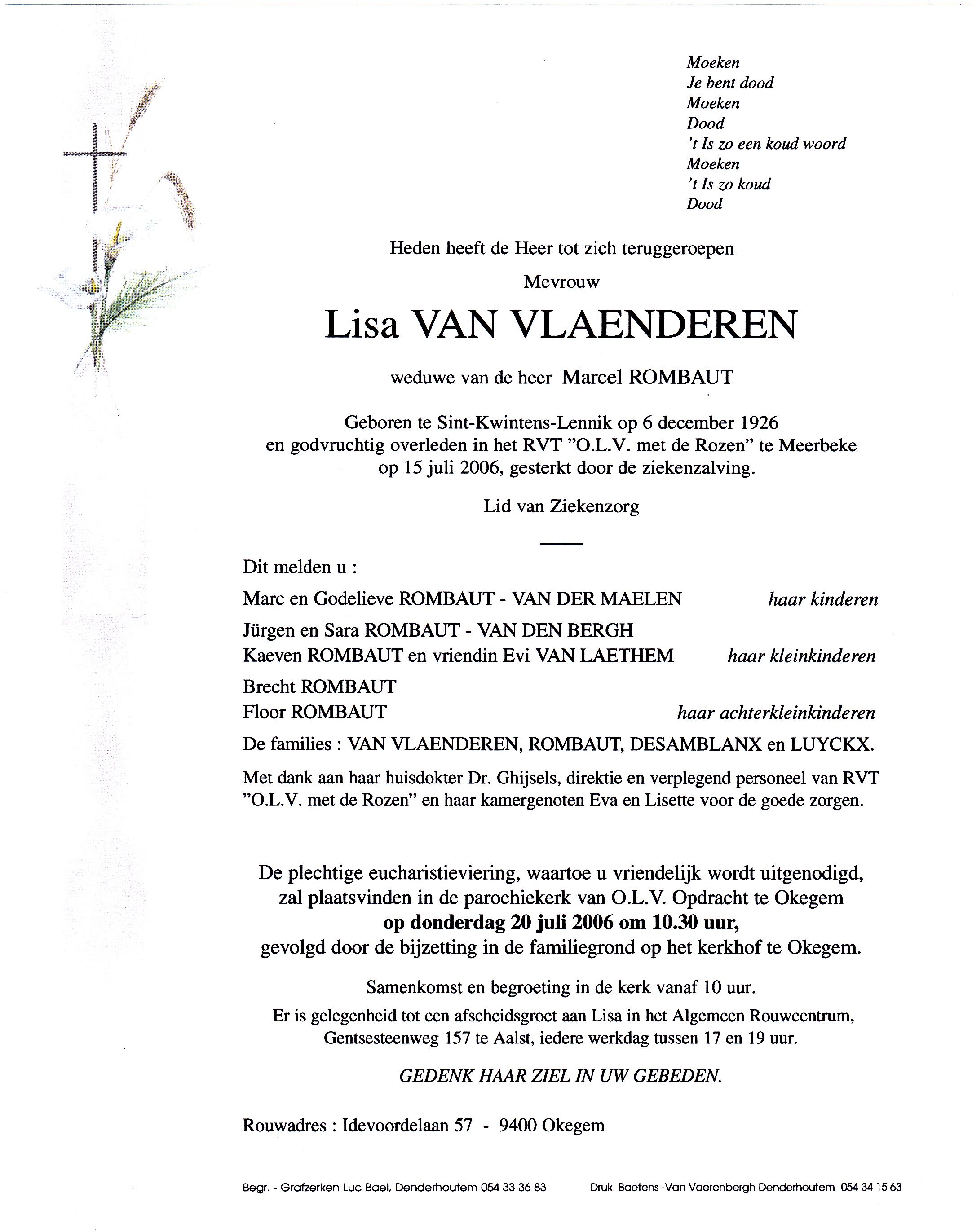 Van Vlaenderen Lisa  