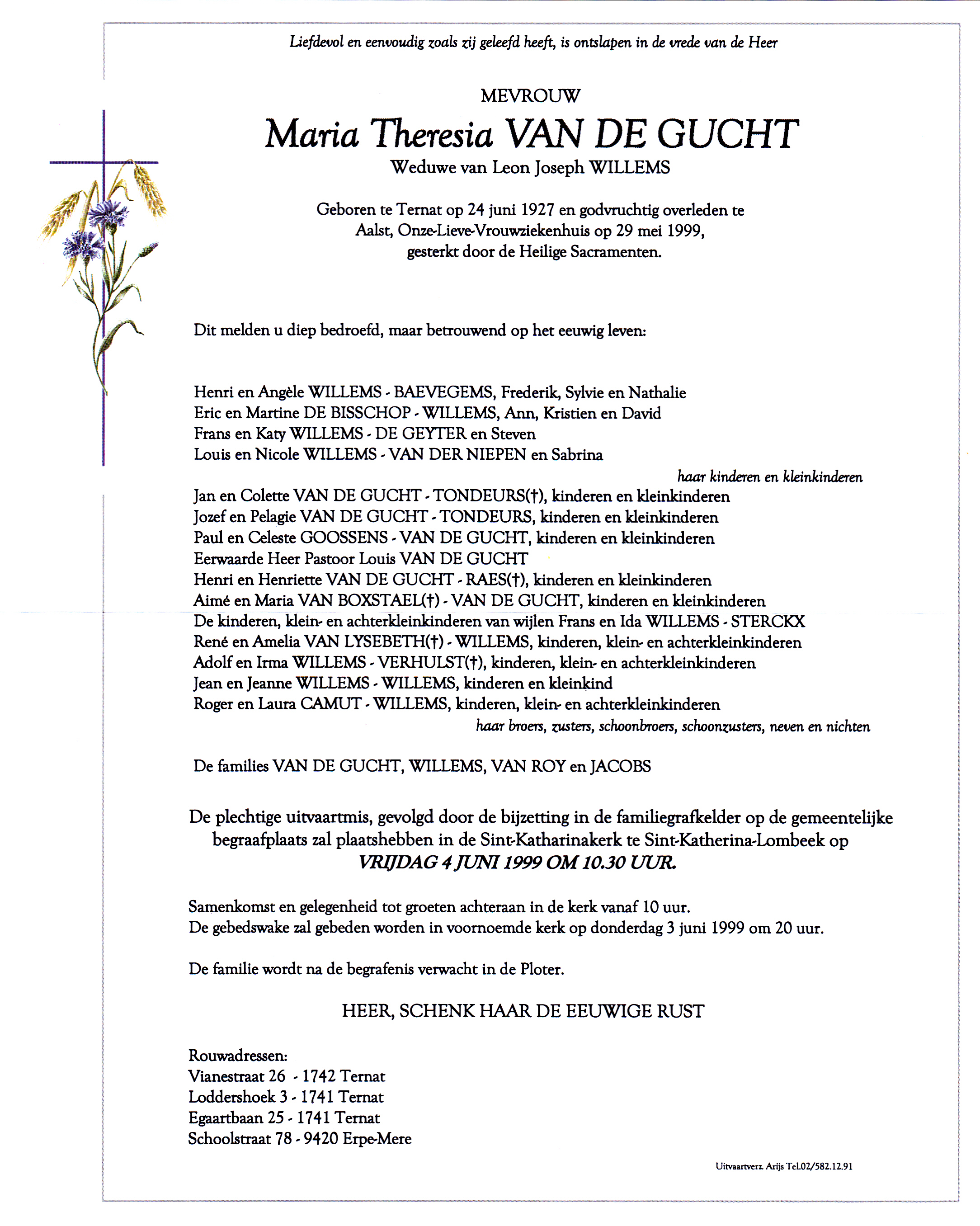 Van de Gucht Maria Theresia  