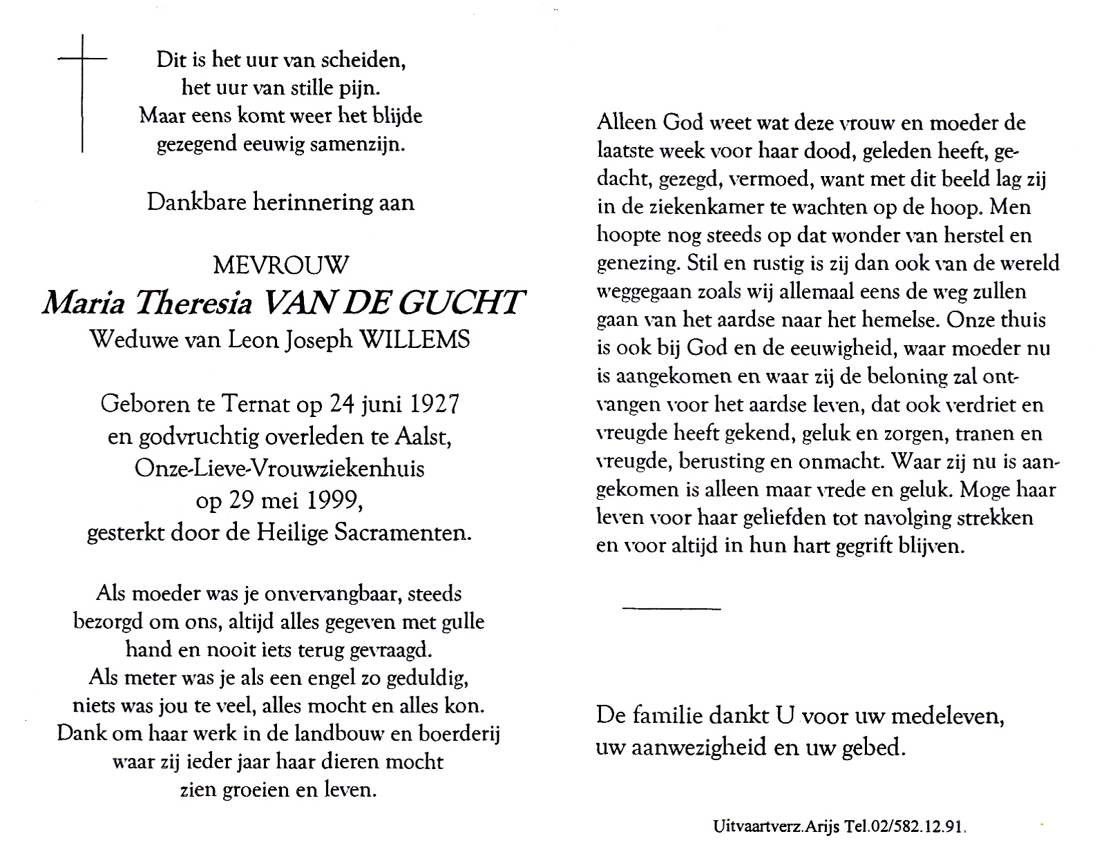 Van de Gucht Maria Theresia