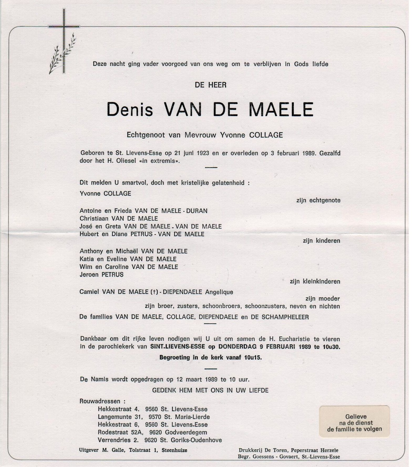 Van de Maele Denis