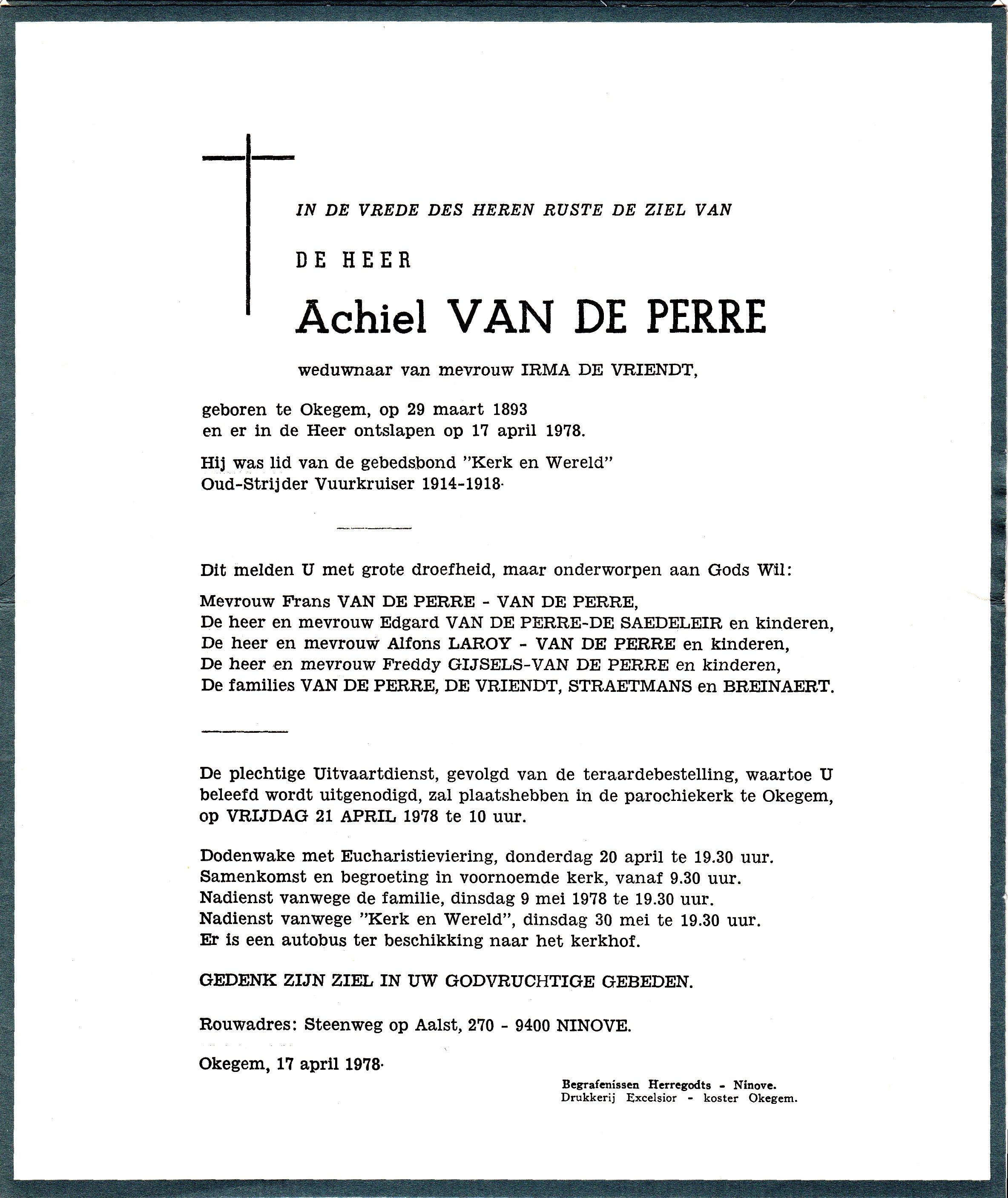 Van de Perre Achiel  