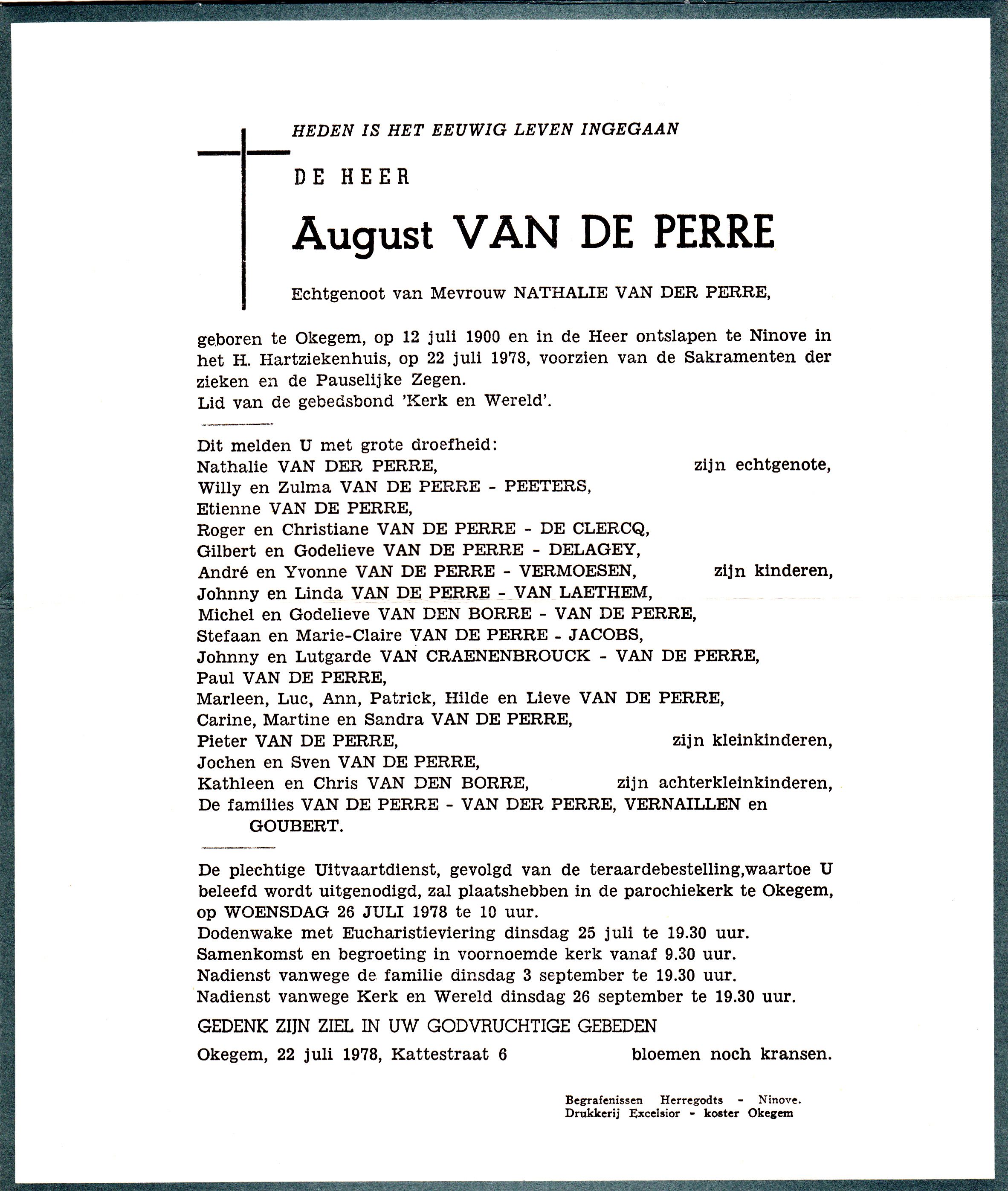 Van de Perre August  