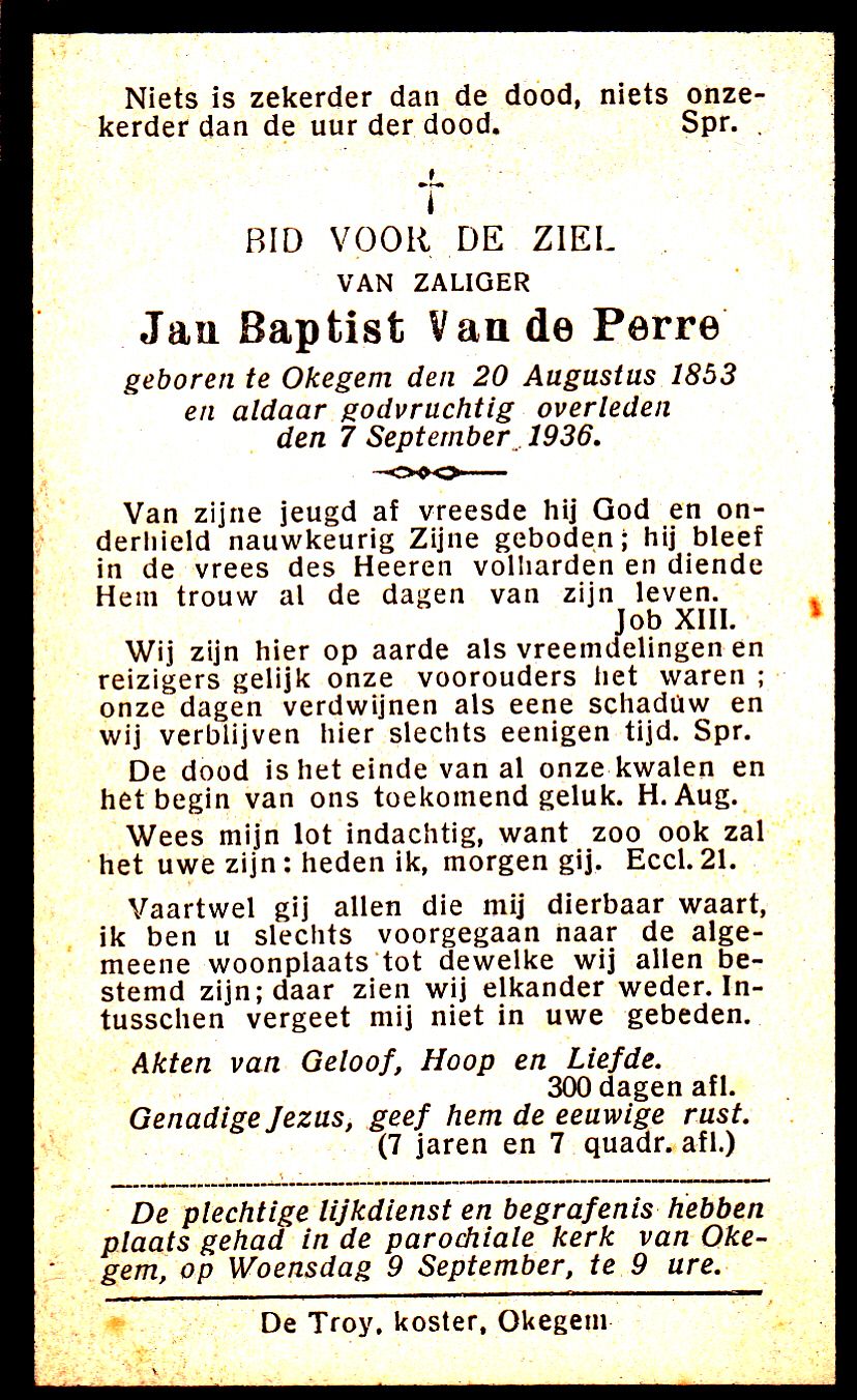 Van de Perre Jan Baptist     