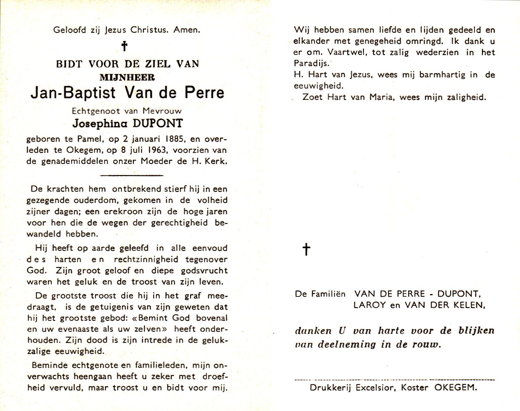 Van de Perre Jan Baptist (x Dupont)