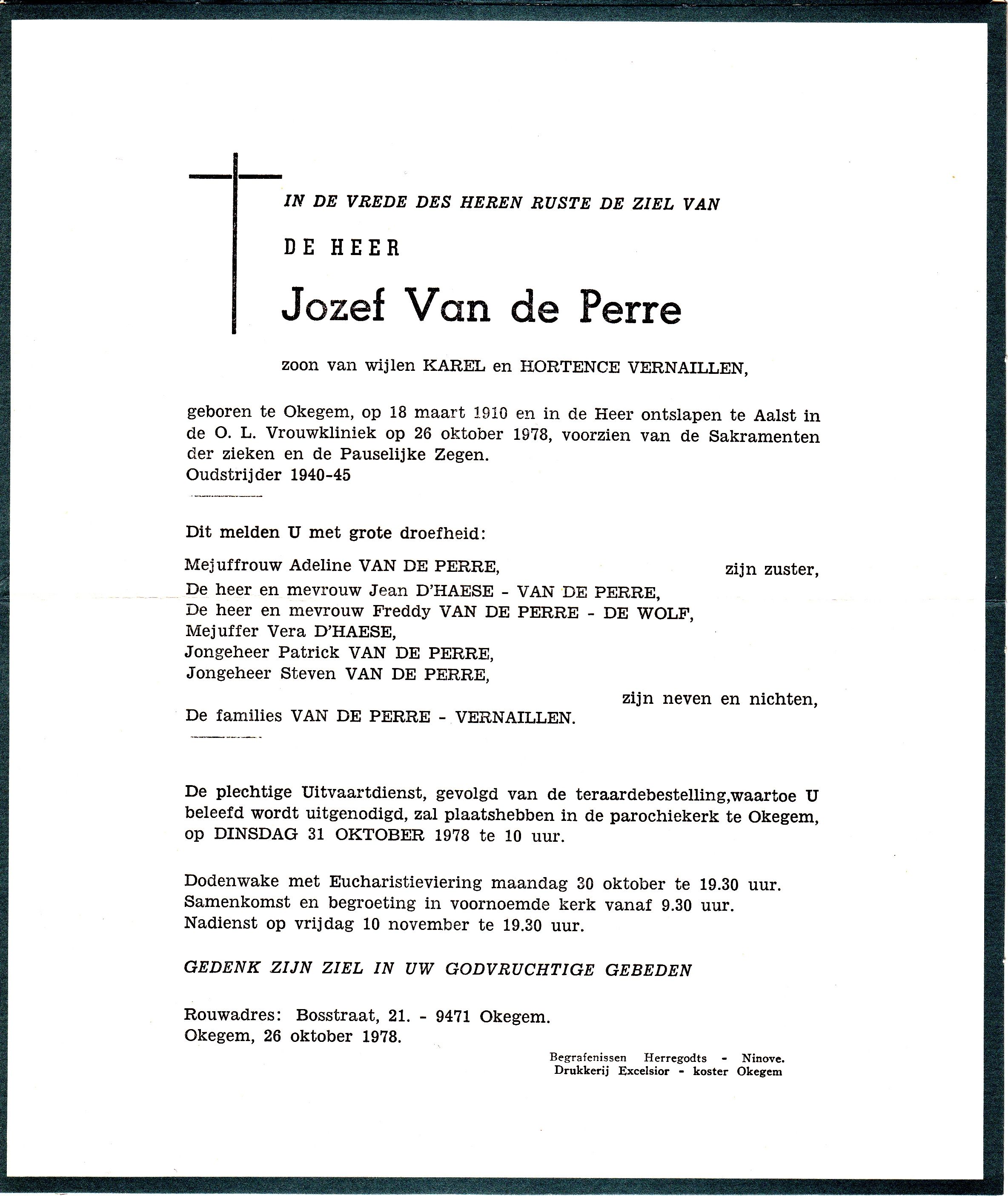 Van de Perre Jozef        