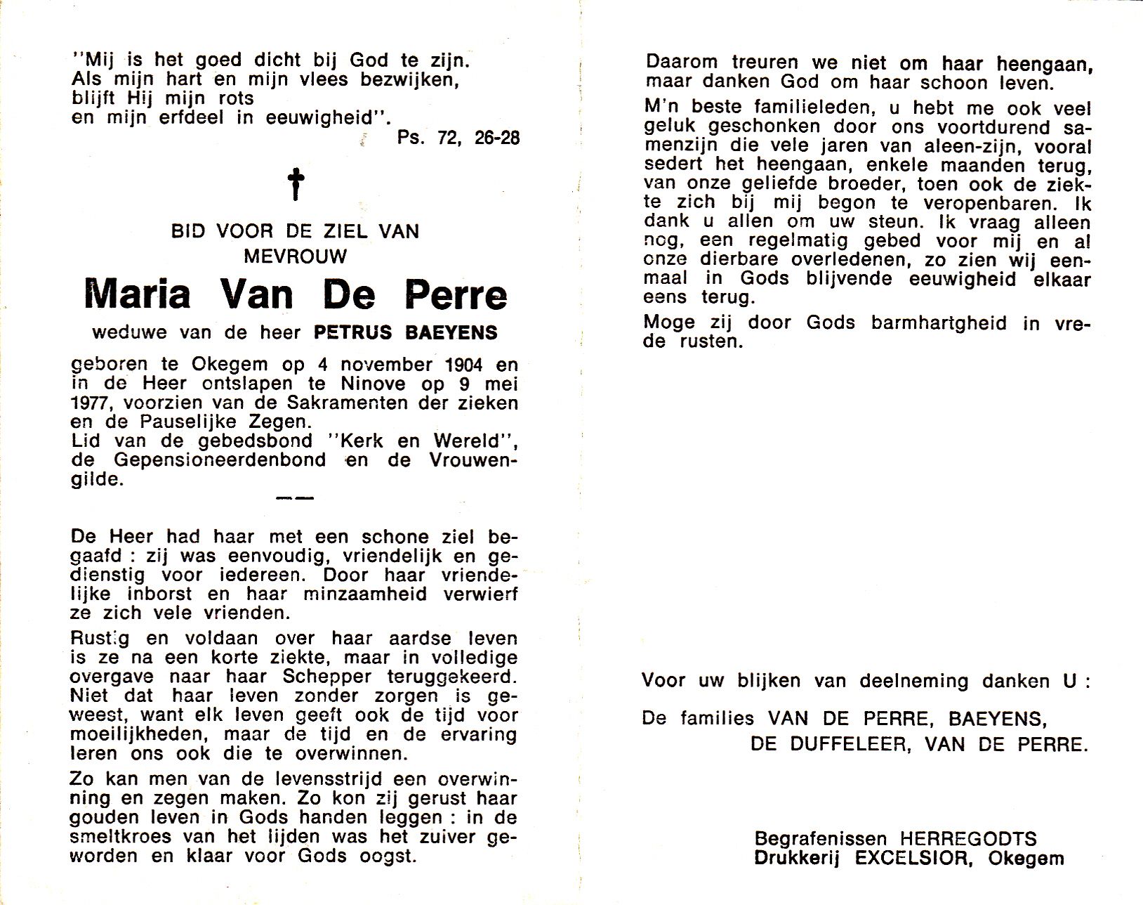 Van de Perre Maria  