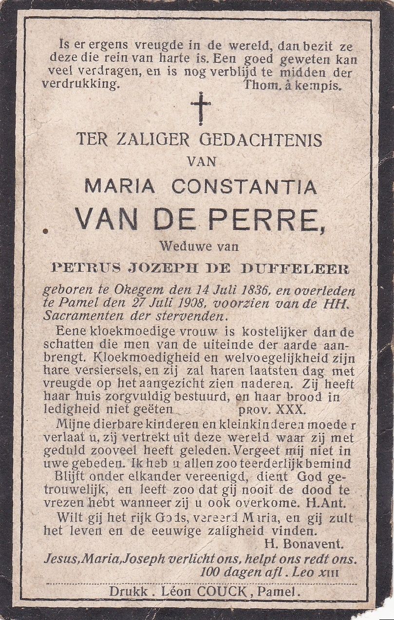 Van de Perre Maria Constantia