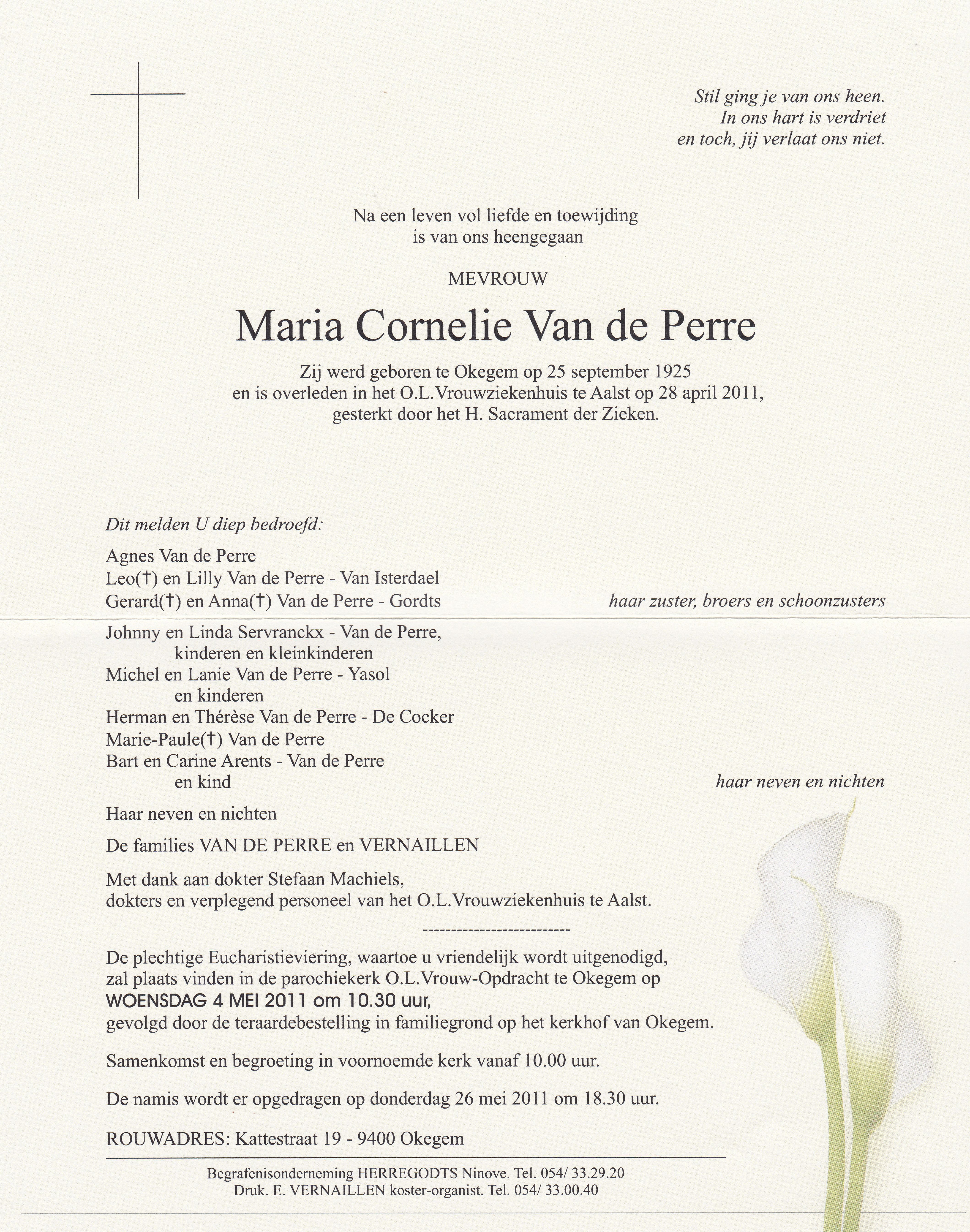 Van de Perre Maria Cornelie  