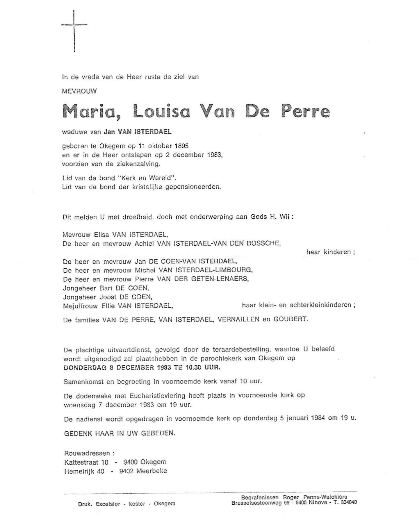 Van de Perre Maria Louisa 