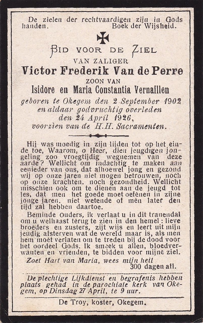 Van de Perre Victor Frederik