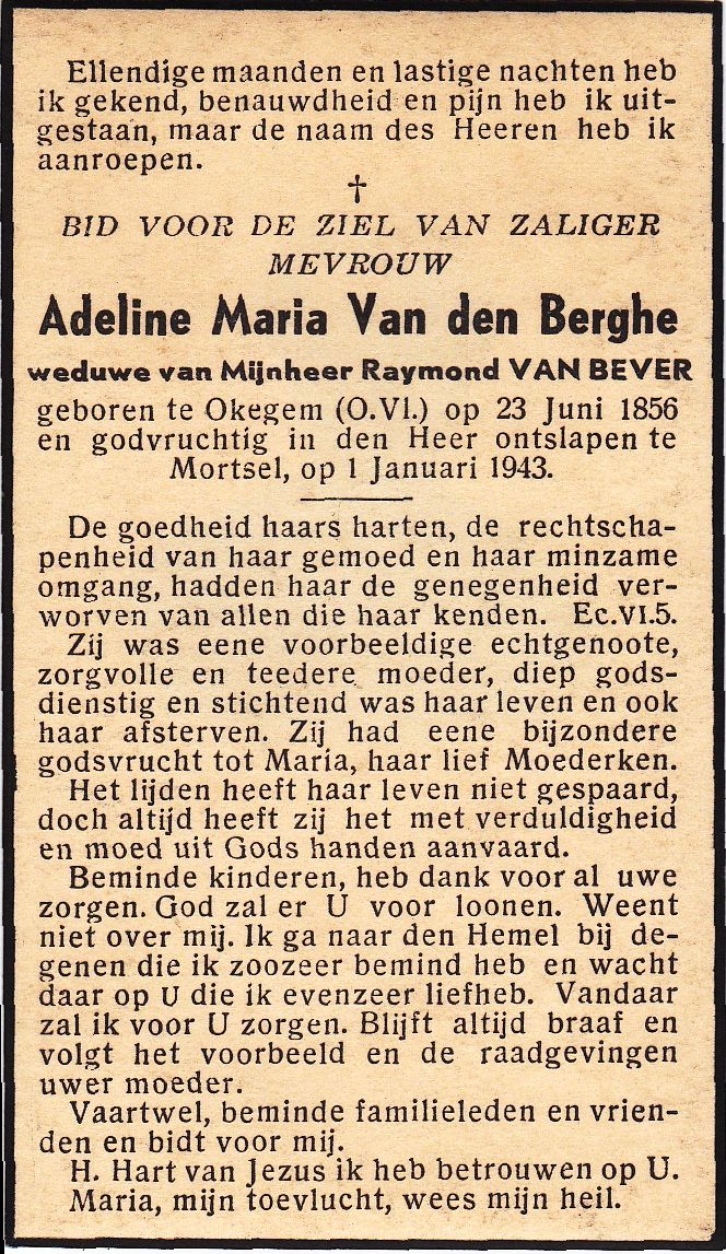 Van den Berghe Adeline Maria