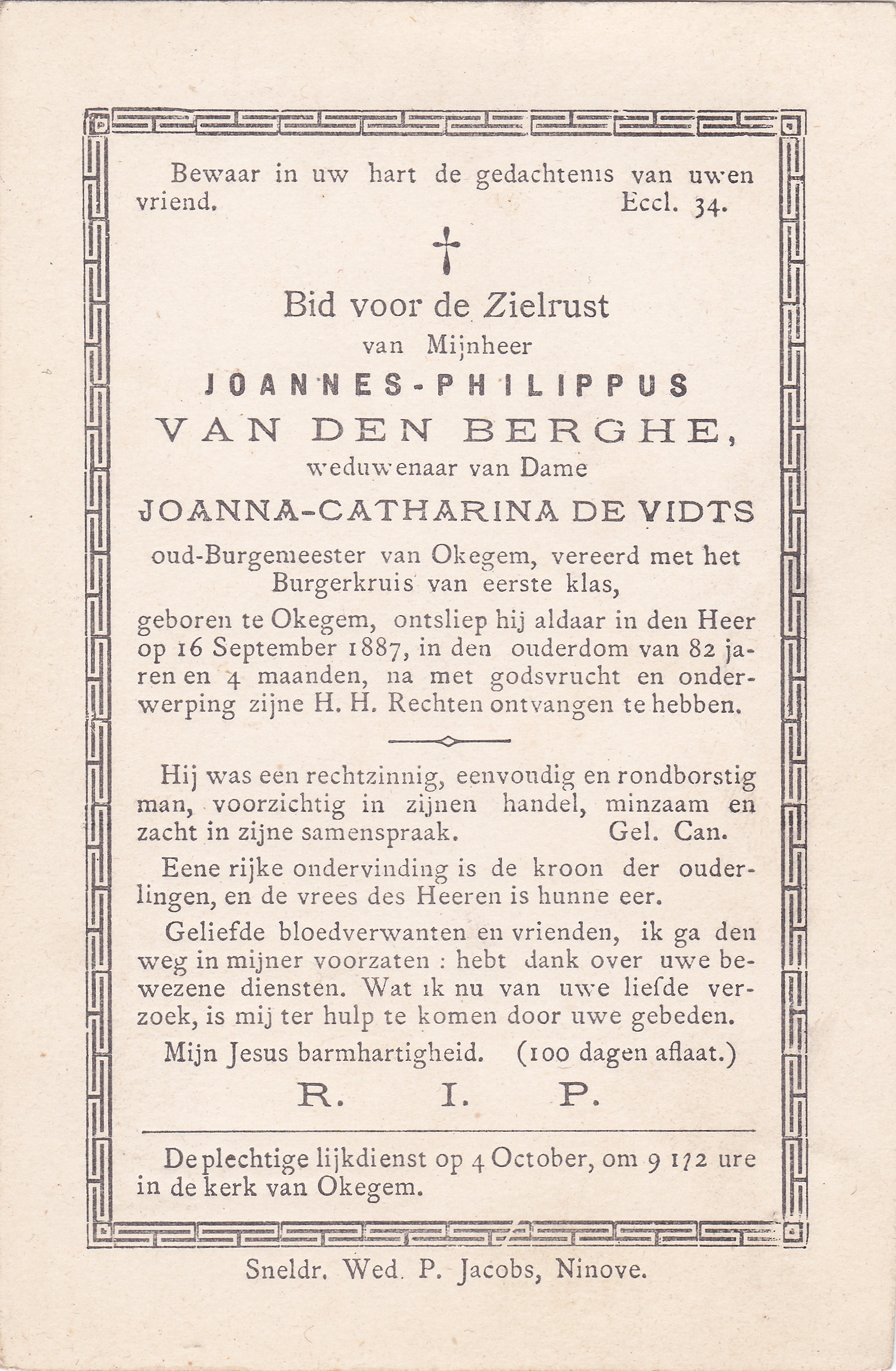 Van den Berghe Joannes Philippus