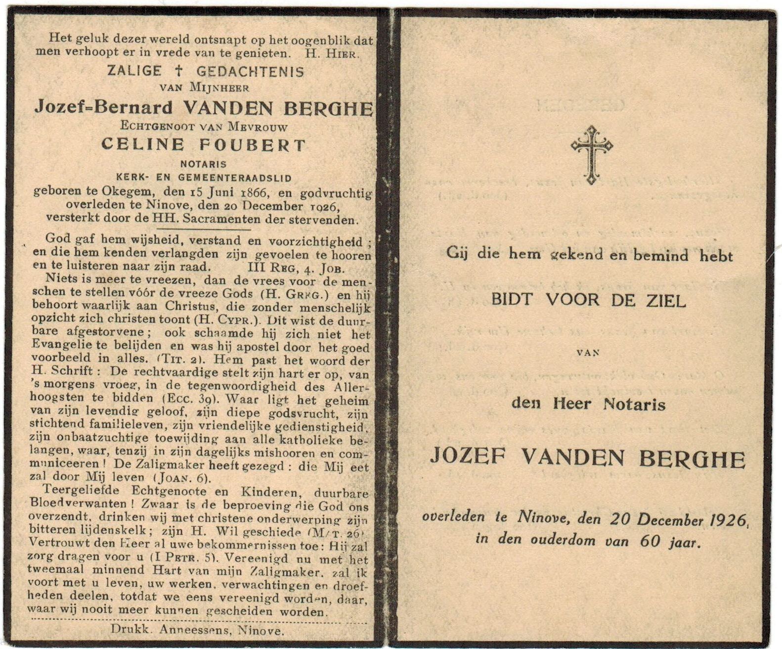 Van den Berghe Jozef Bernard   