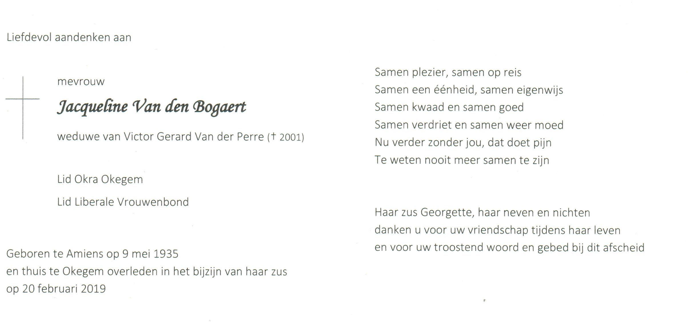 Van den Bogaert Jacqueline